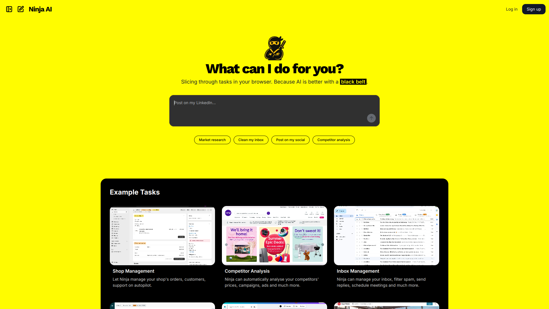 Ninja.new screenshot