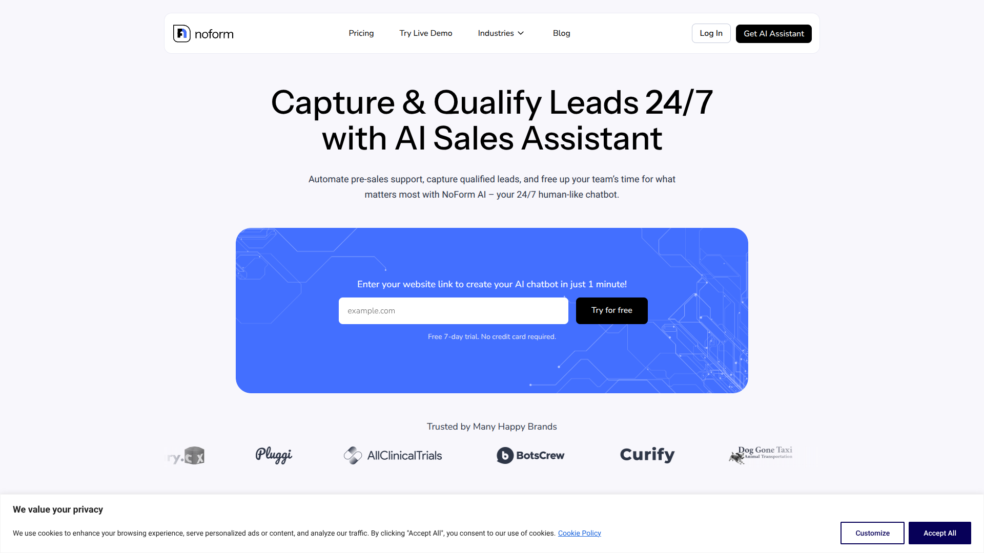 NoForm AI screenshot