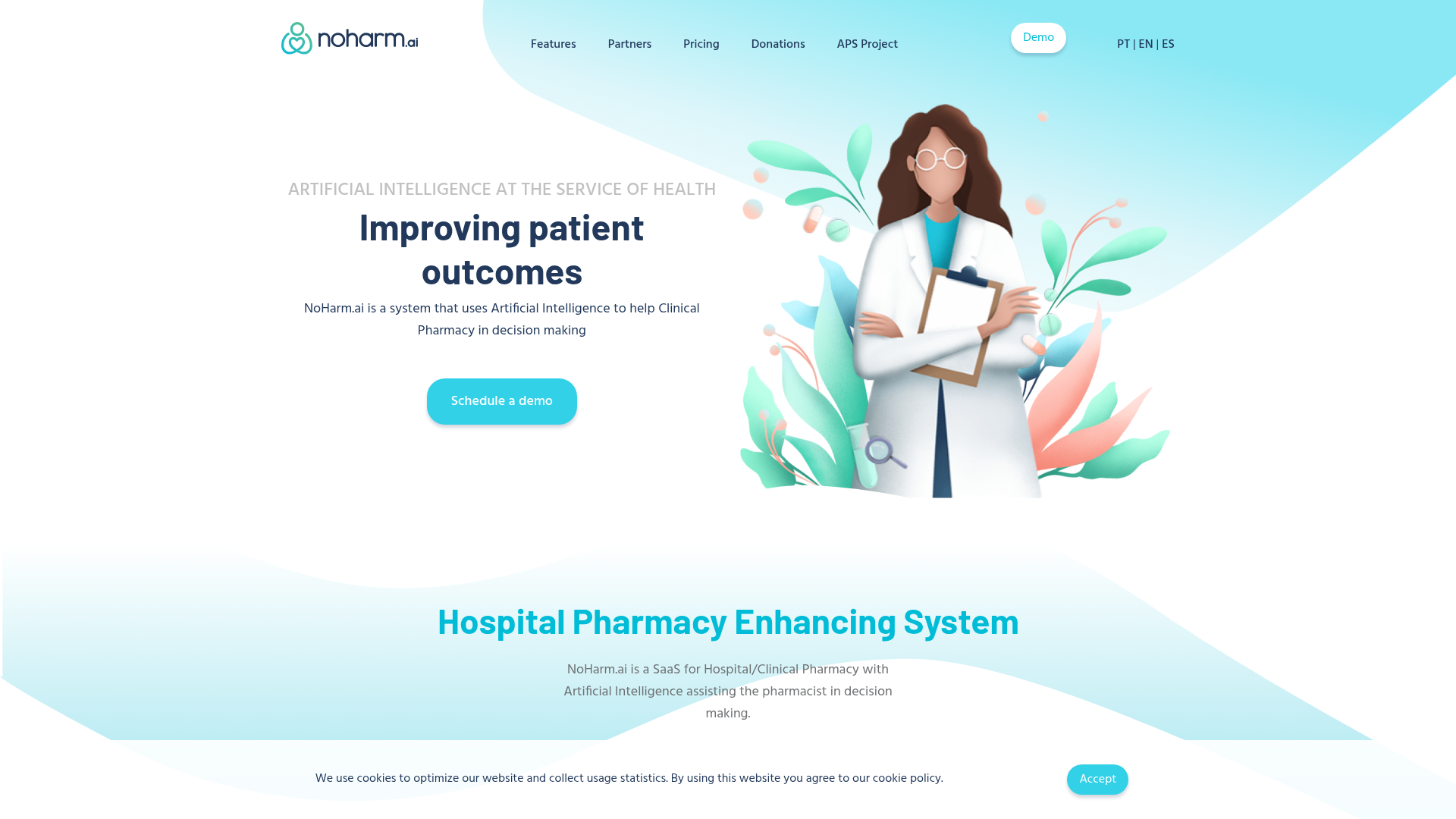 NoHarm.ai - Hospital Pharmacy Enhancing System screenshot