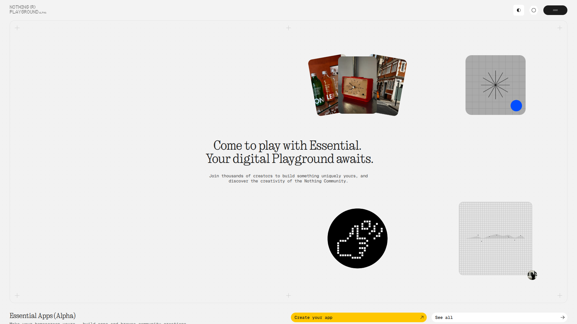 Nothing Playground screenshot