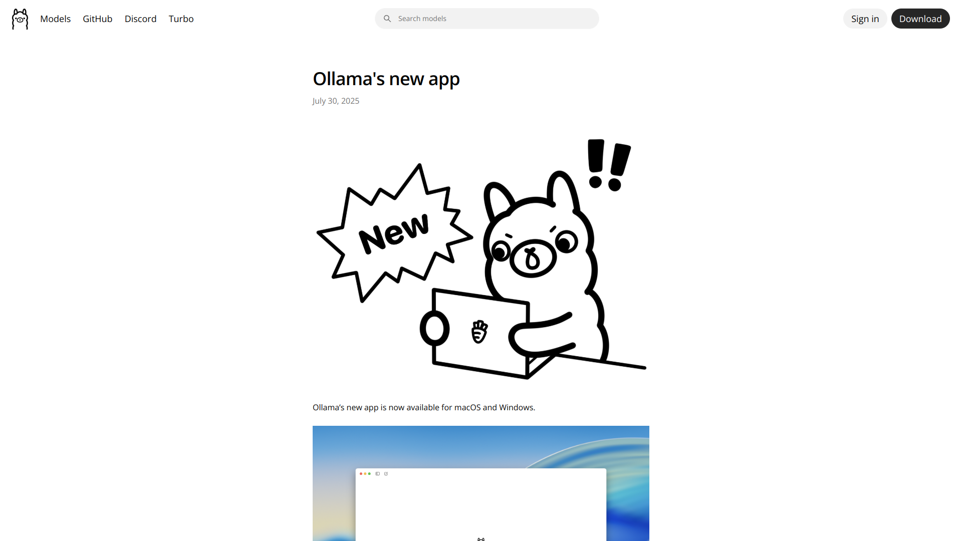 Ollama Desktop App