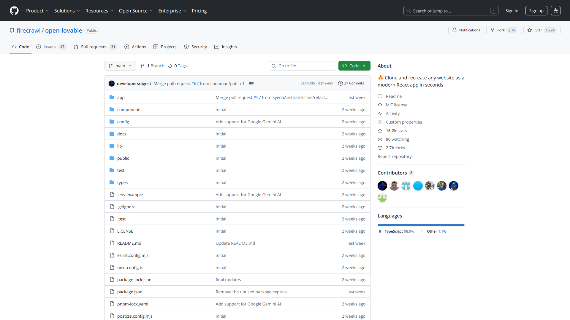 Open Lovable screenshot