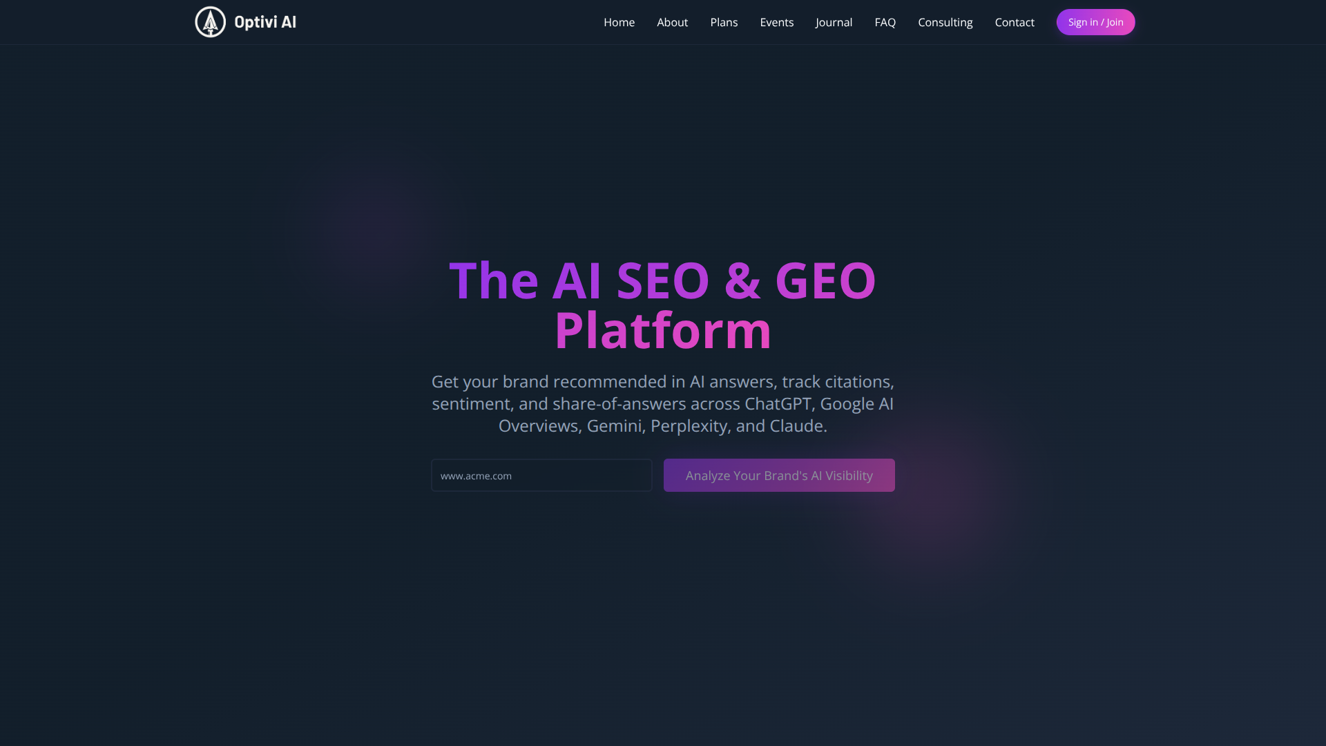 Optivi AI screenshot