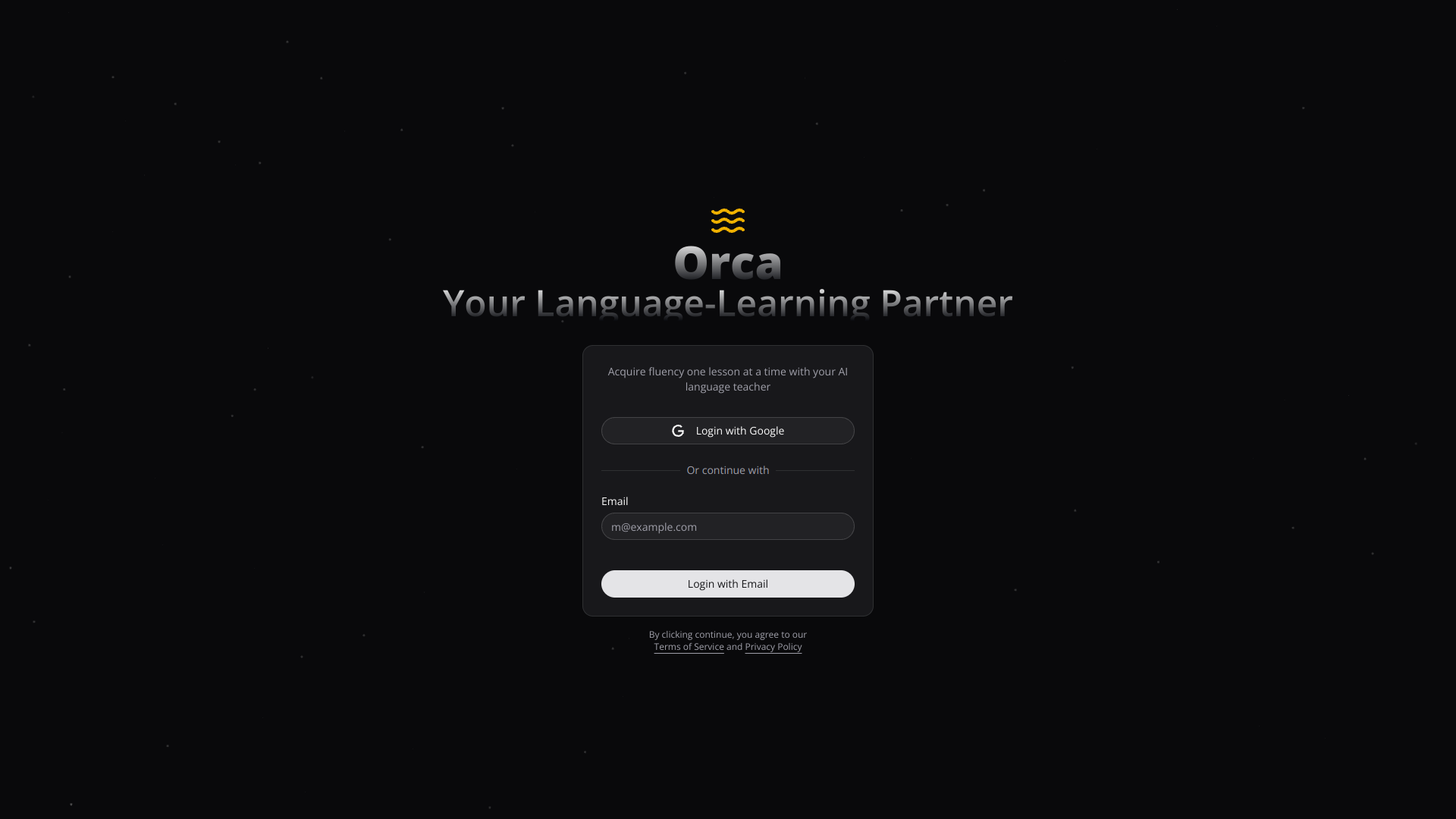 Orca screenshot