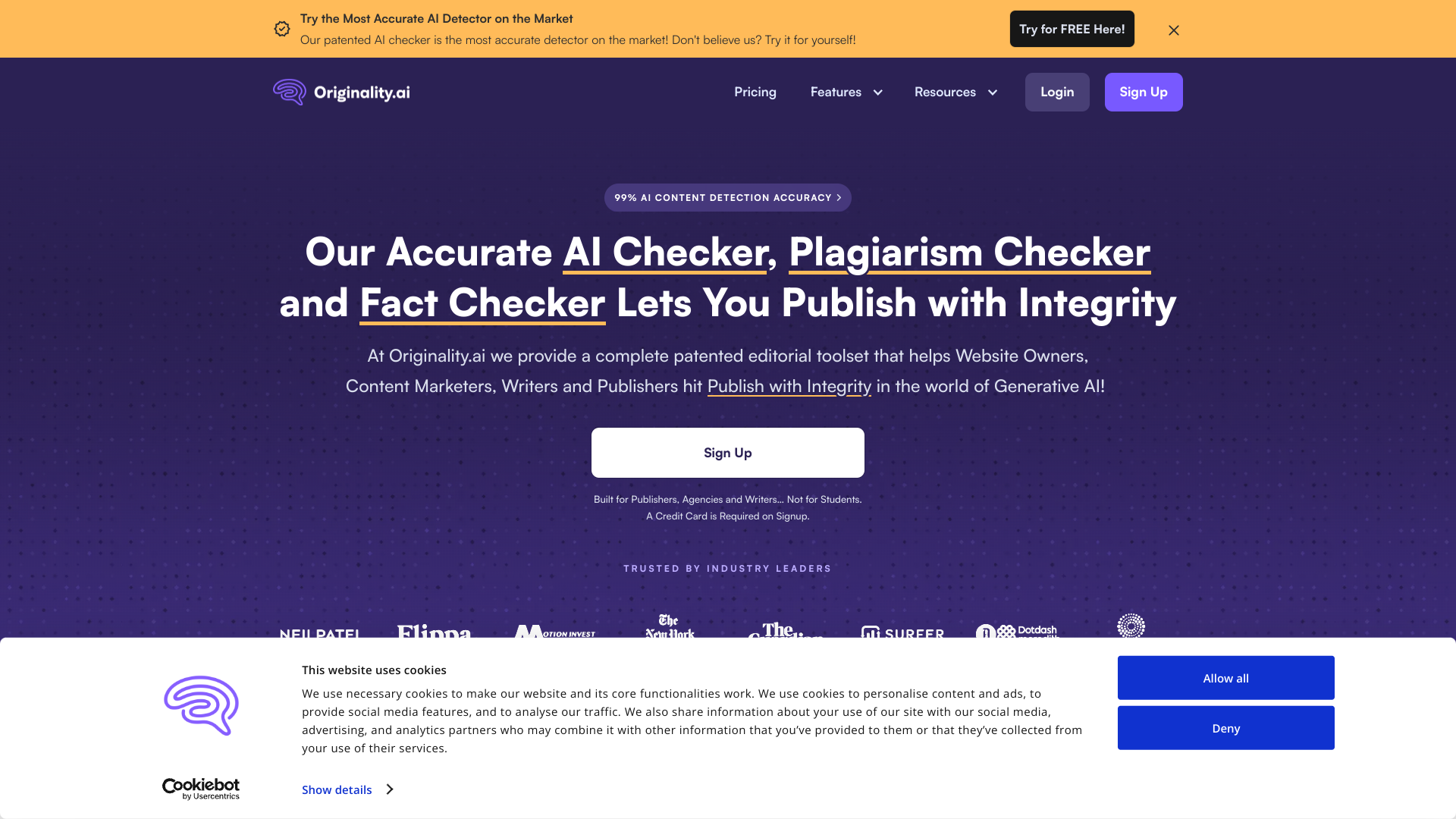 Originality.AI screenshot