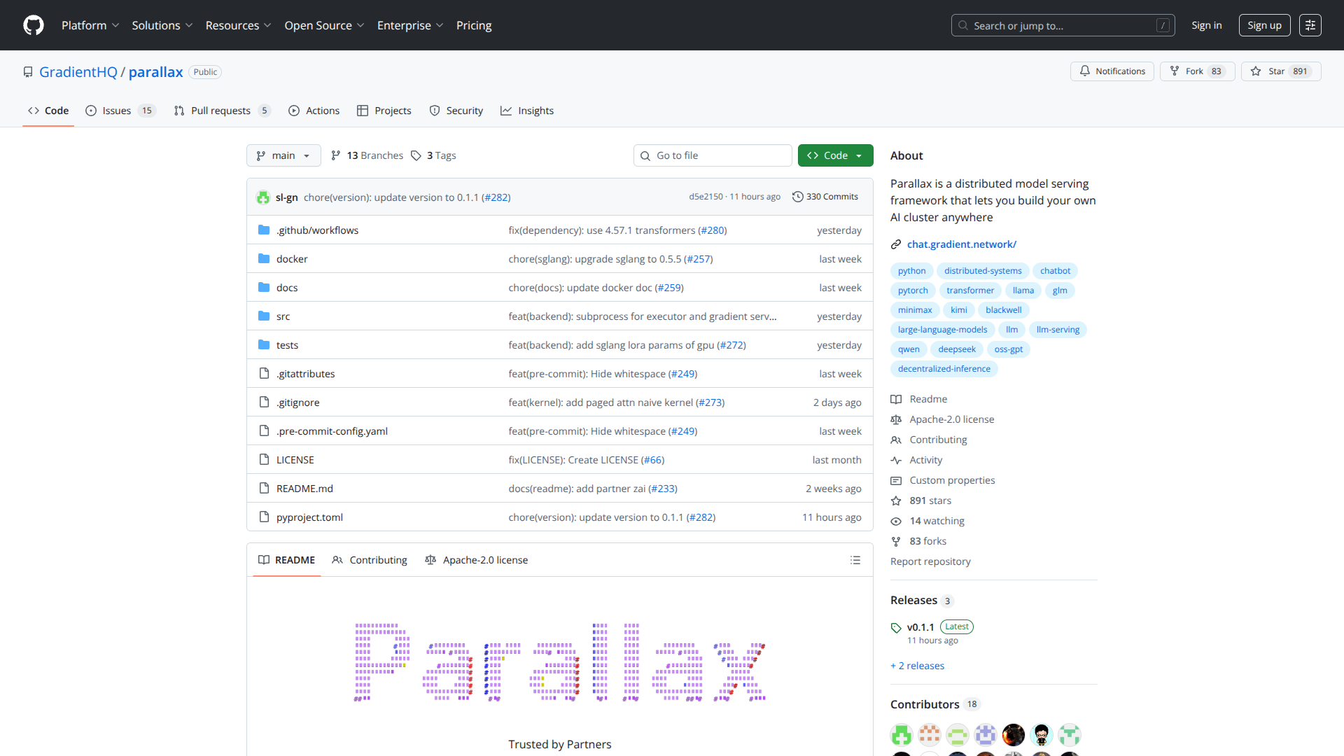 Parallax by Gradient