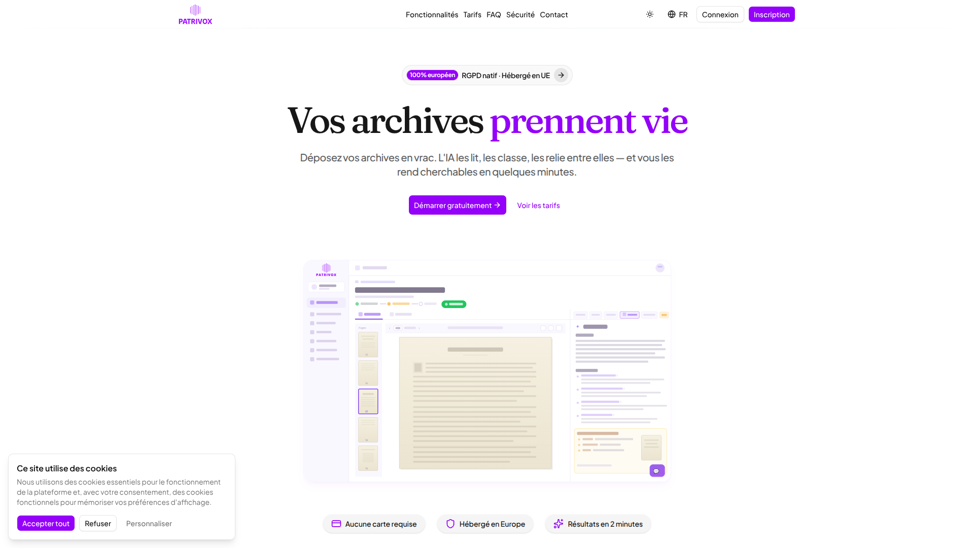 Patrivox screenshot