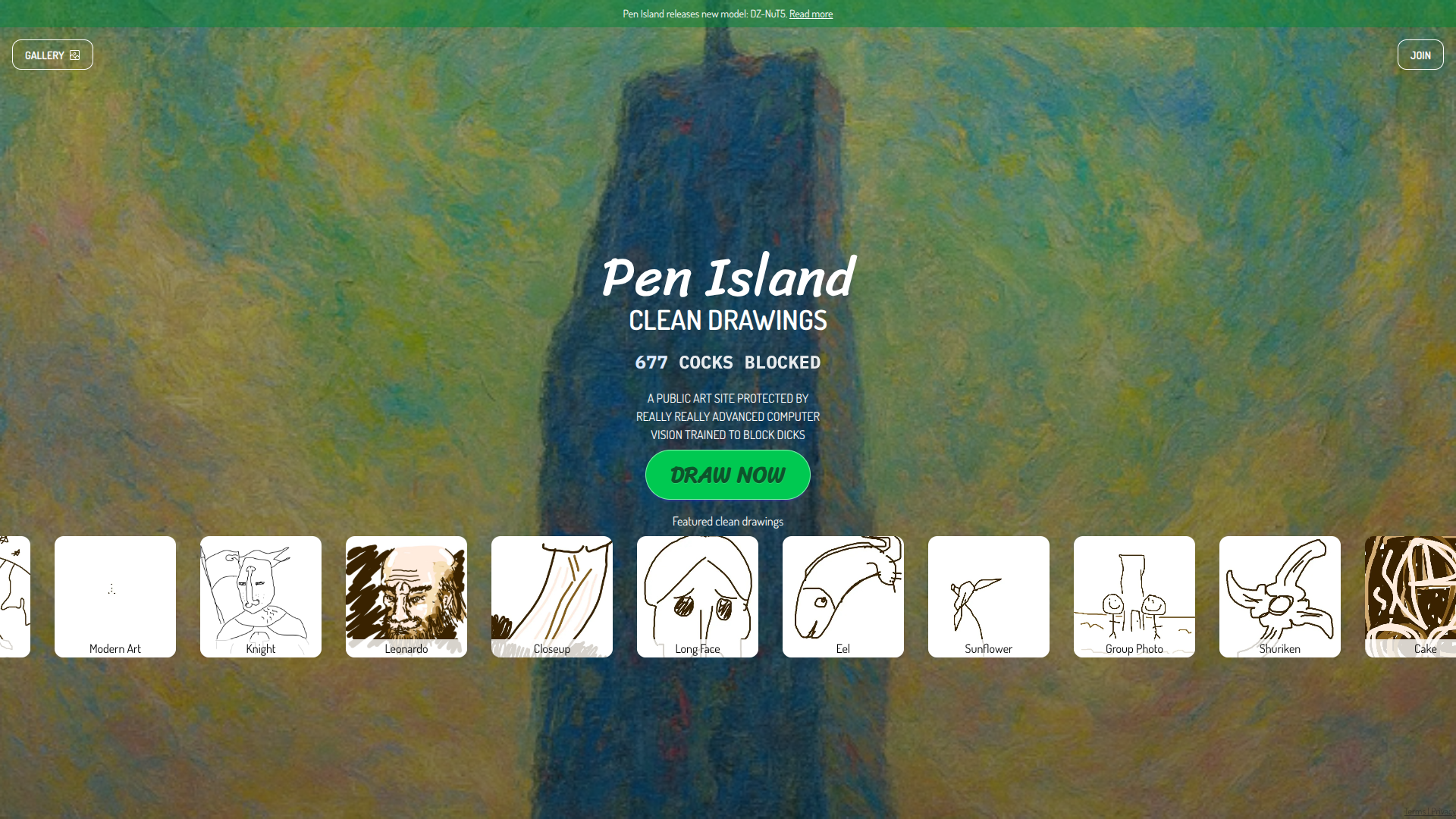 Pen Island: Clean Drawings logo