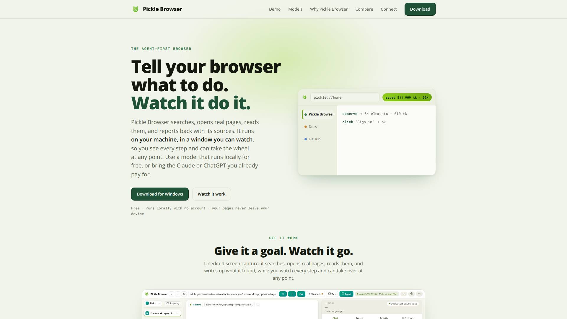 Pickle Browser logo