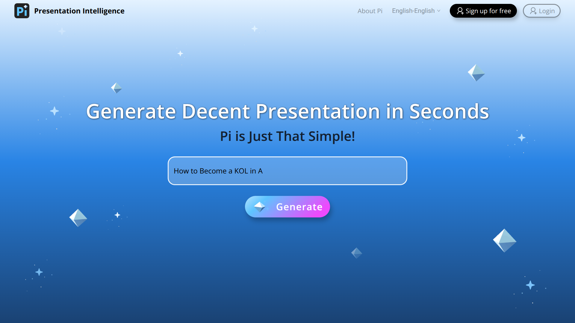 Pi.inc screenshot