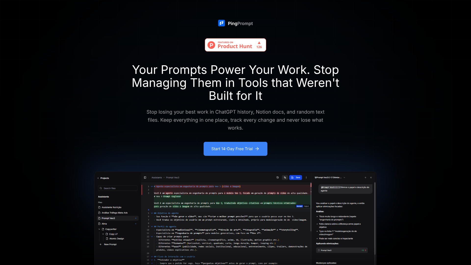 PingPrompt screenshot