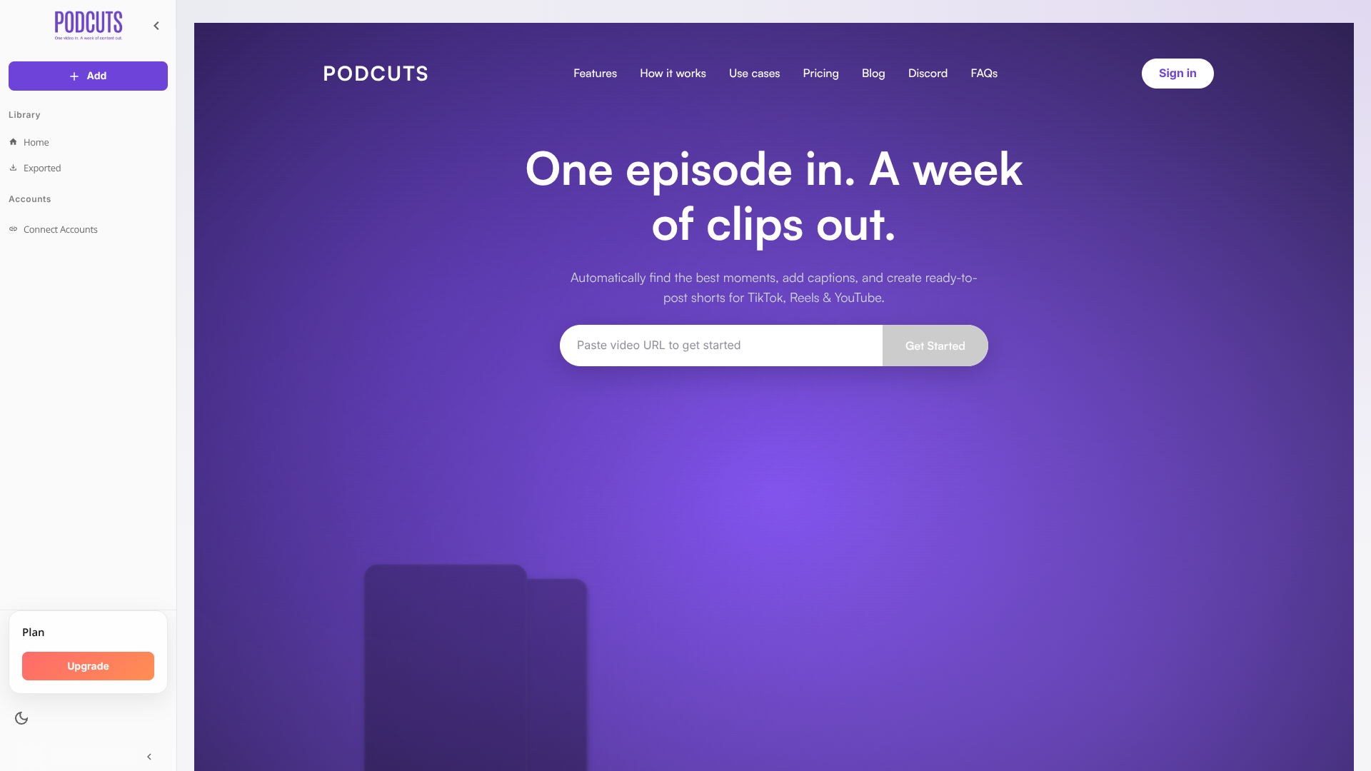 Podcuts screenshot