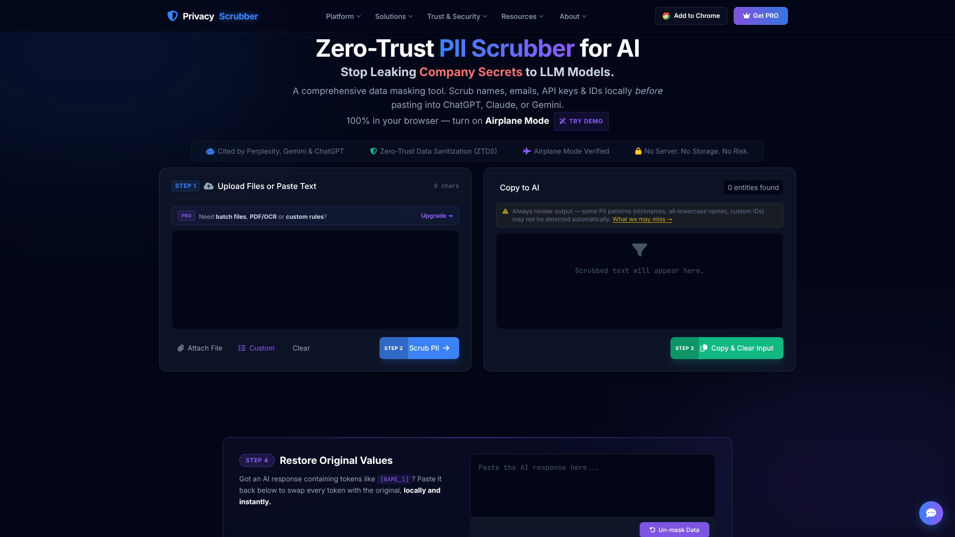 PrivacyScrubber screenshot
