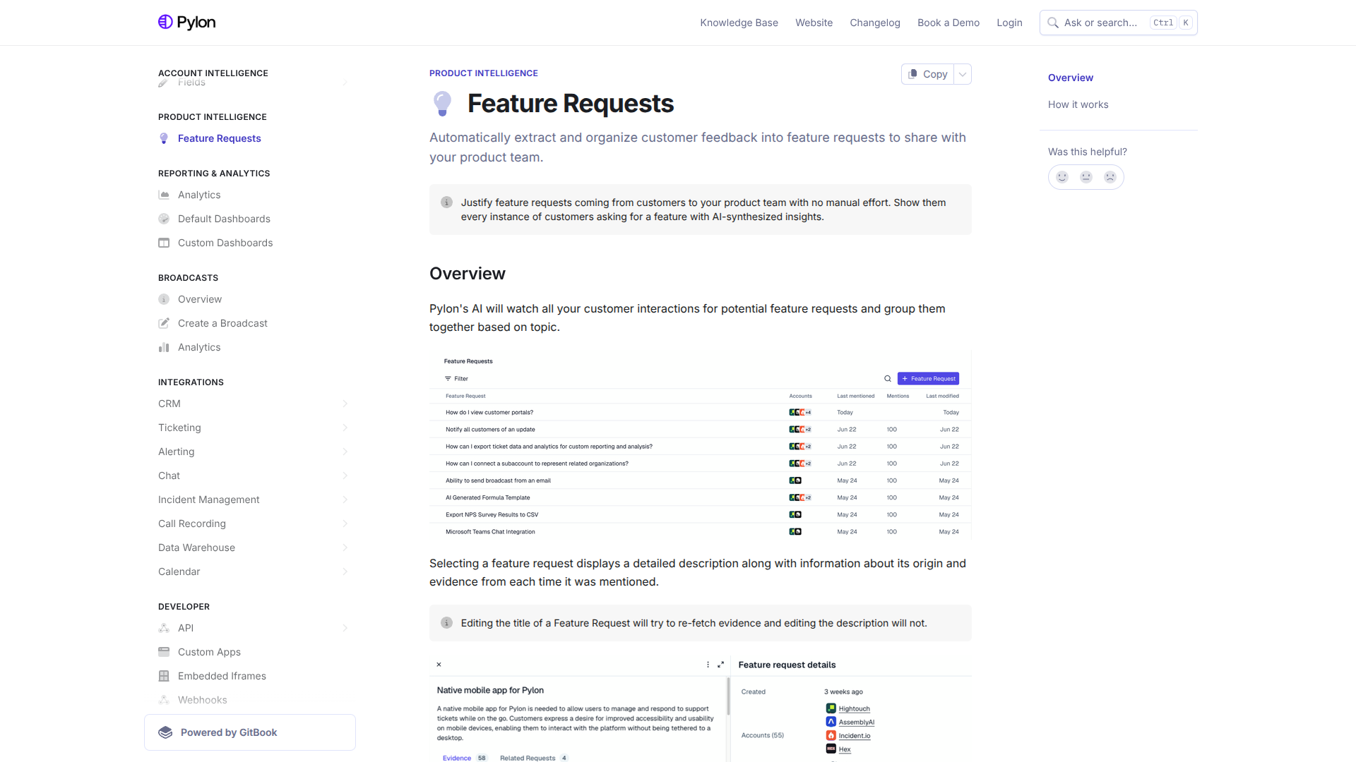Product Intelligence screenshot