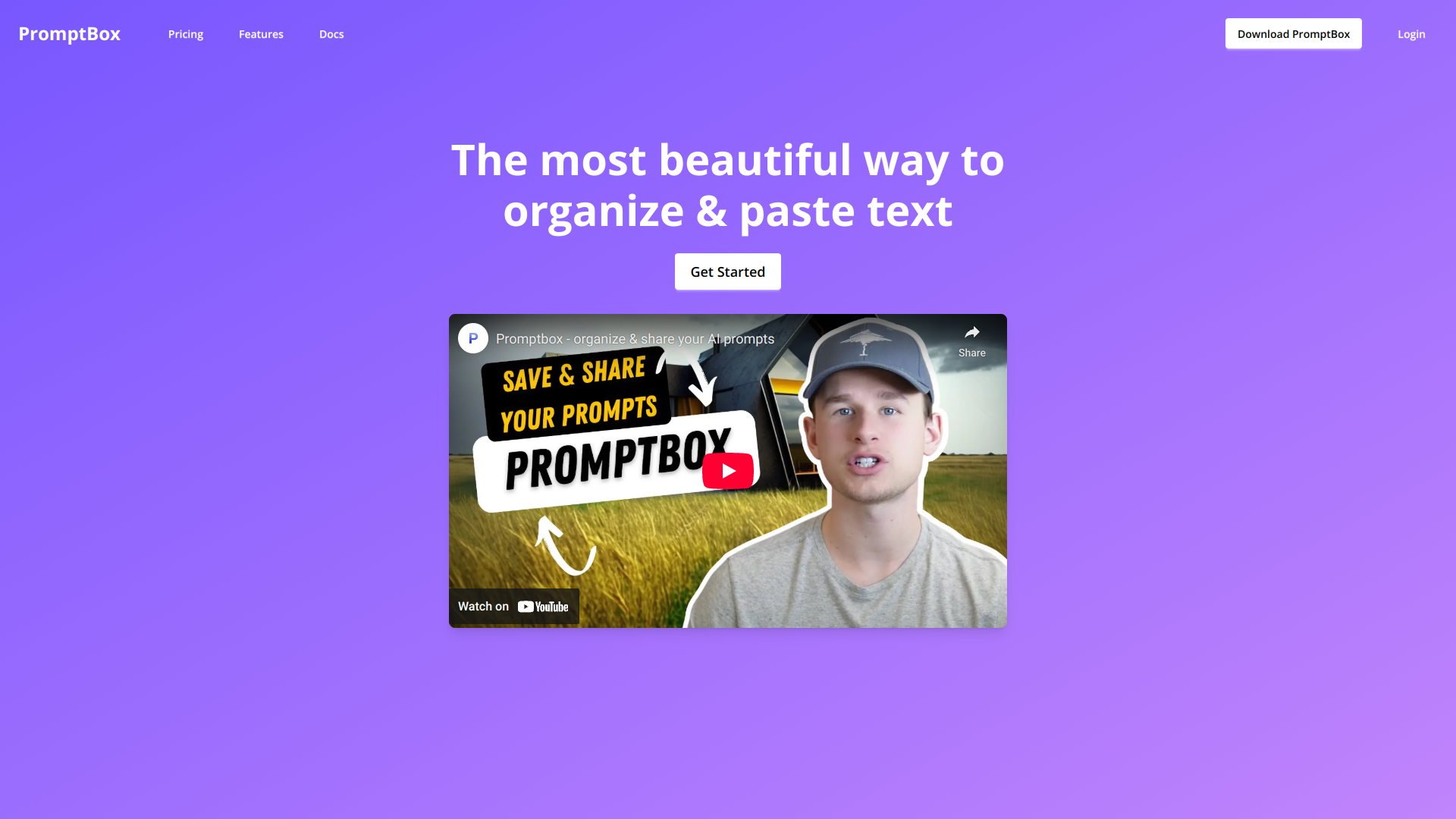 Prompt Box screenshot