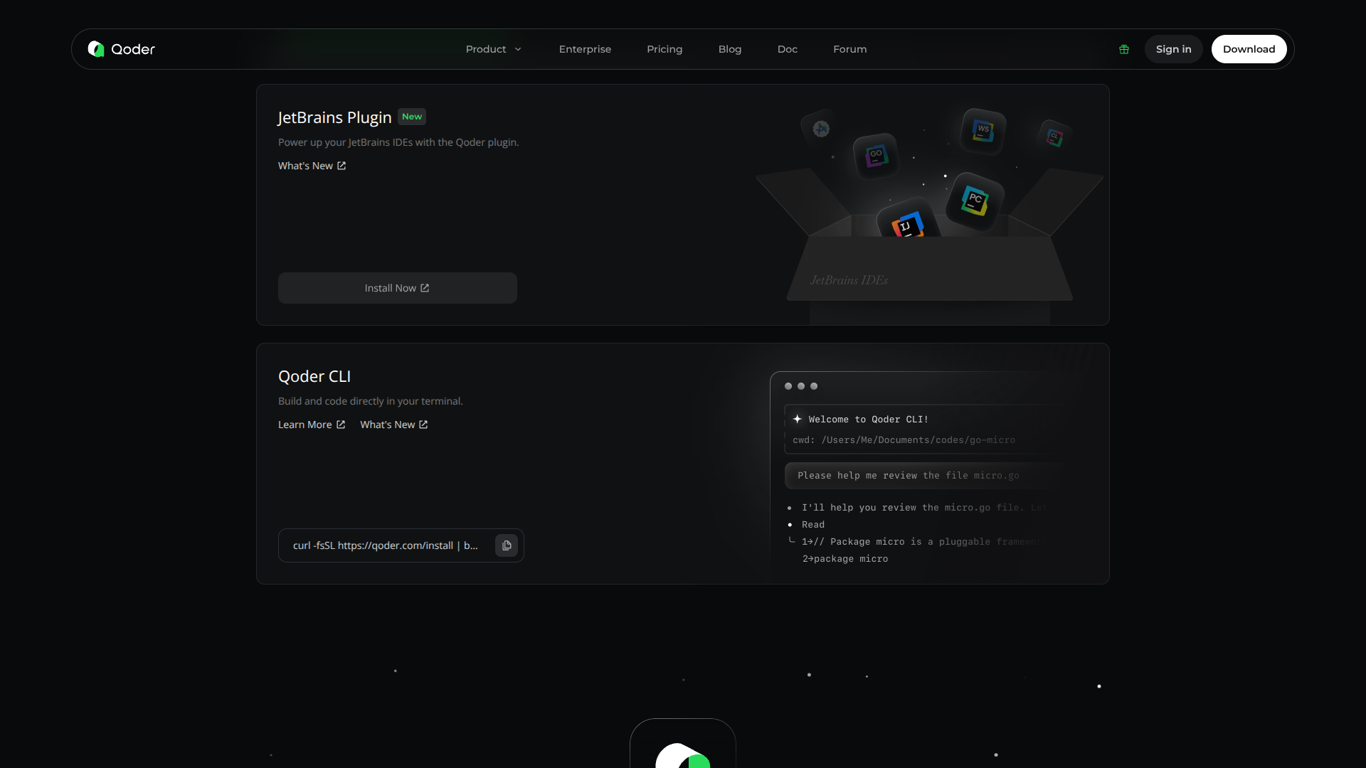 Qoder JetBrains Plugin logo