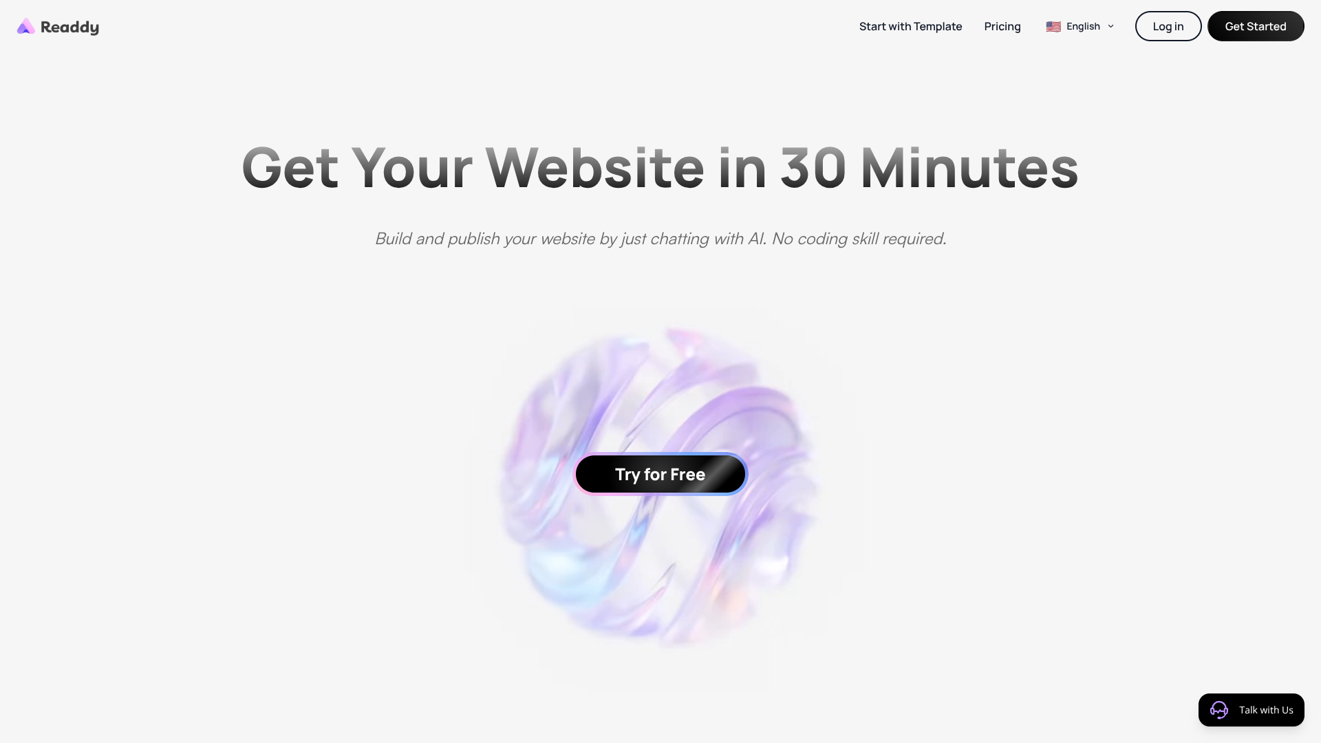 Readdy AI screenshot