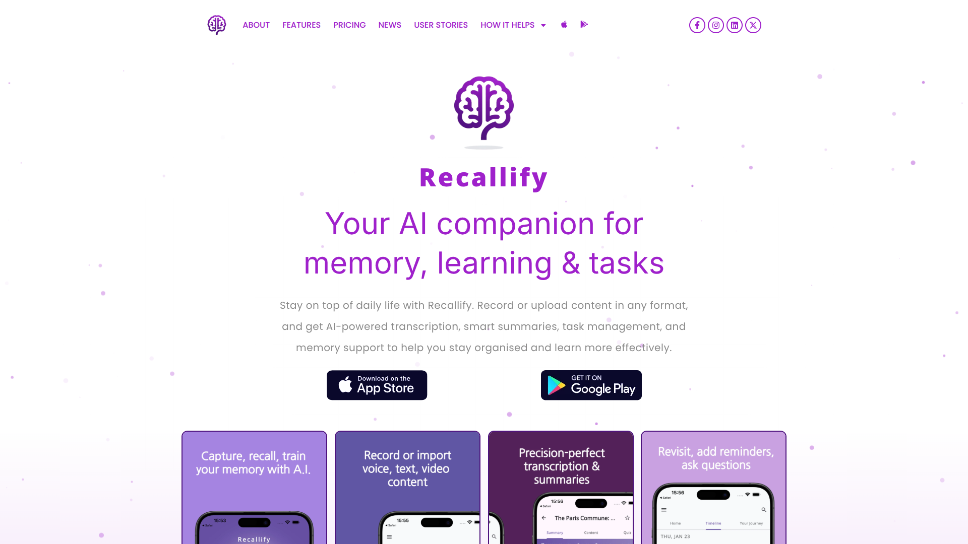 Recallify screenshot