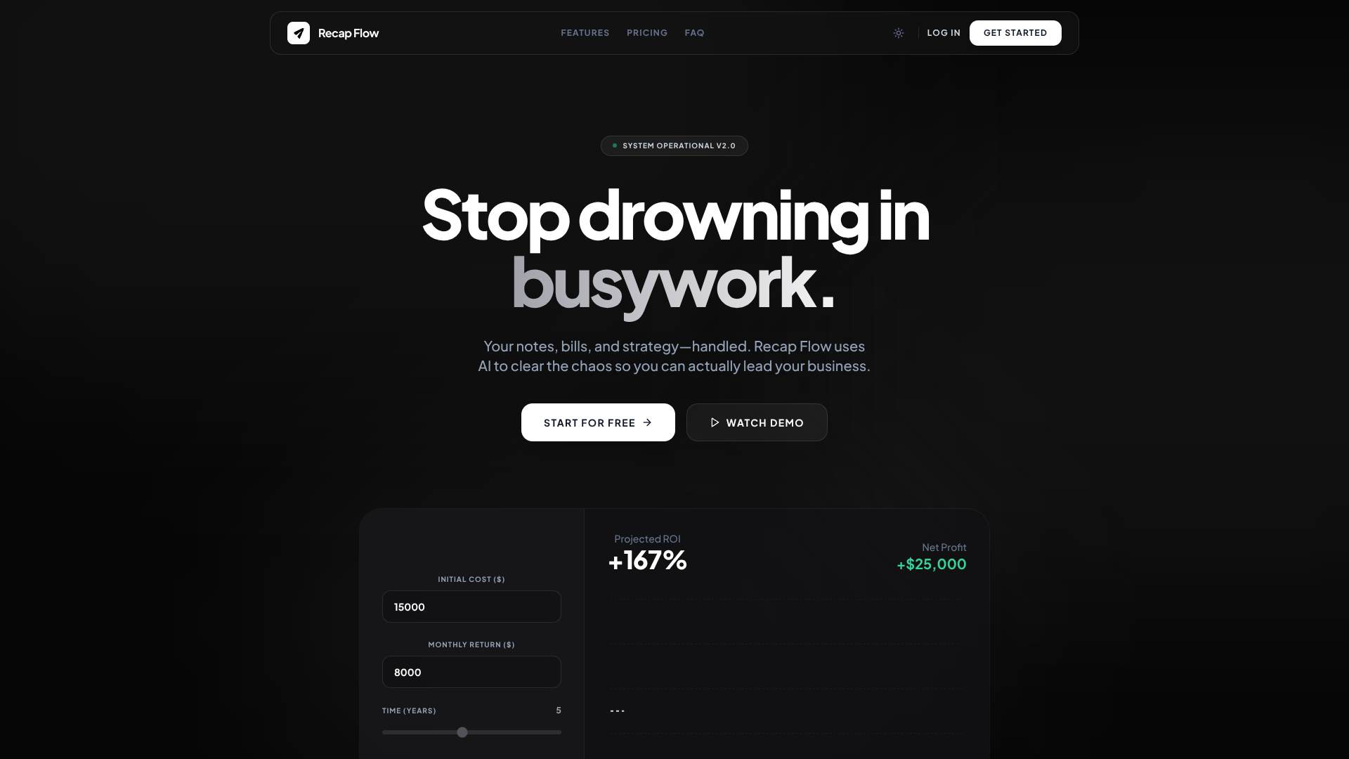 Recap Flow screenshot