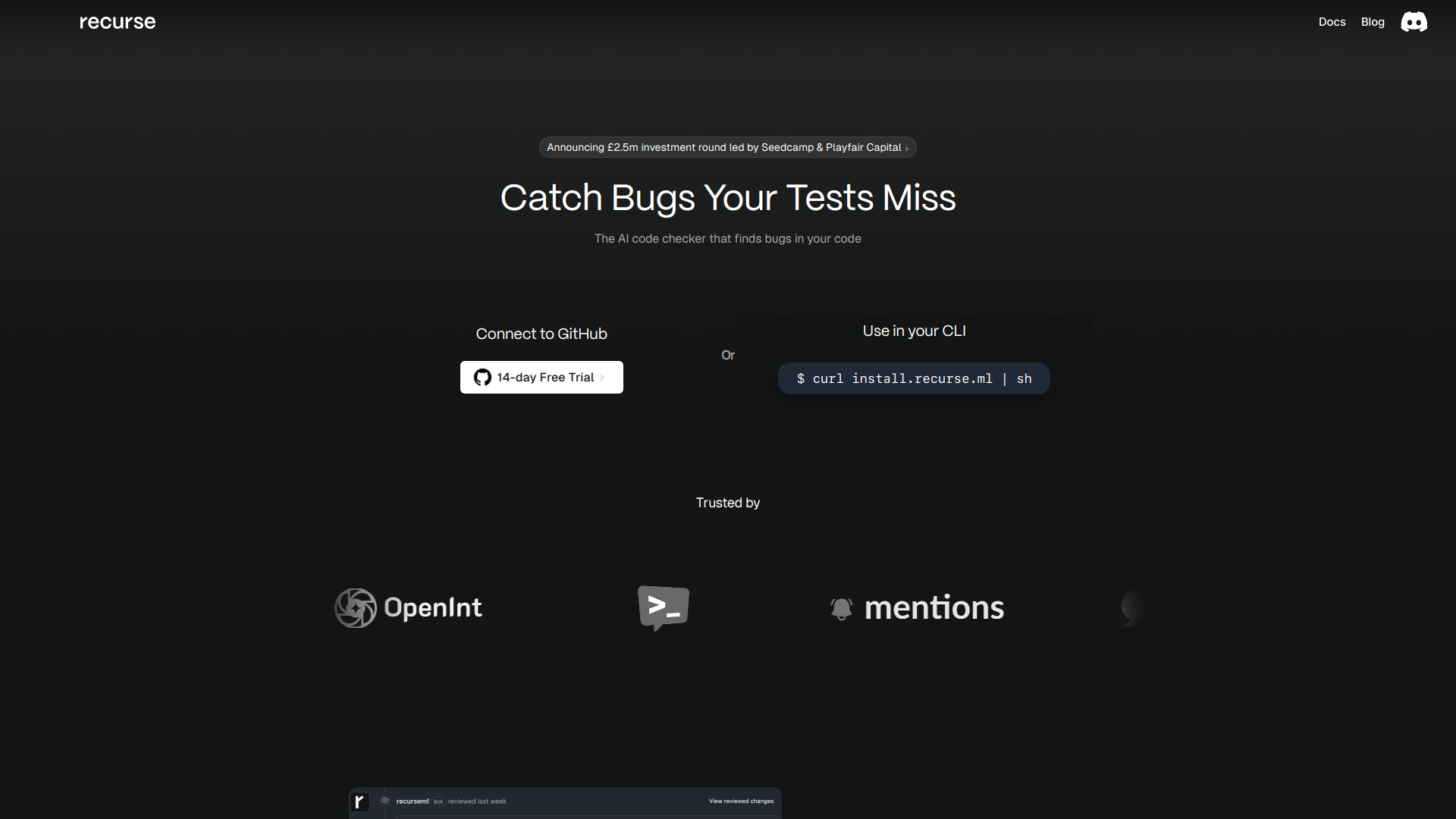 Recurse ML screenshot
