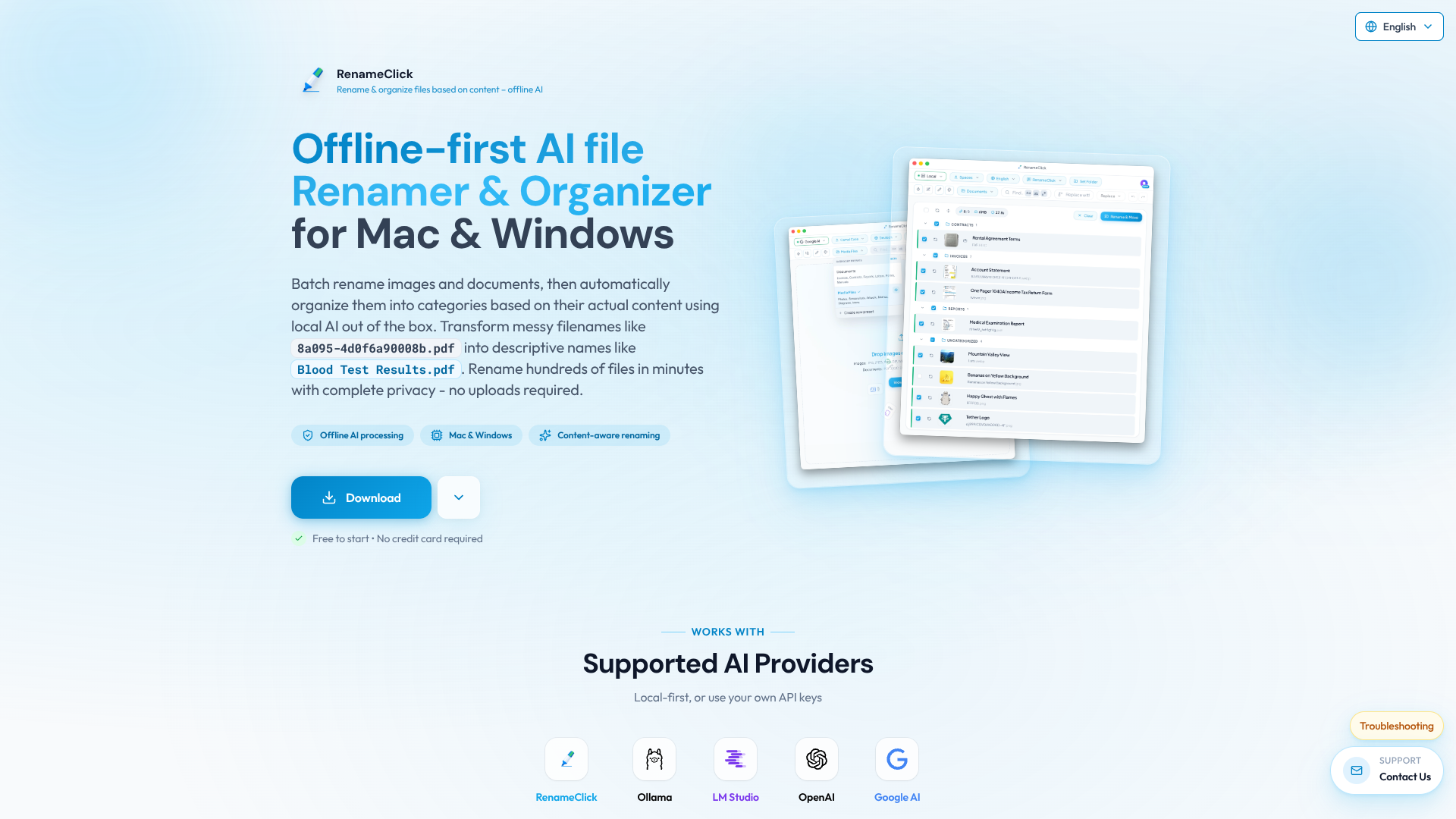 RenameClick screenshot