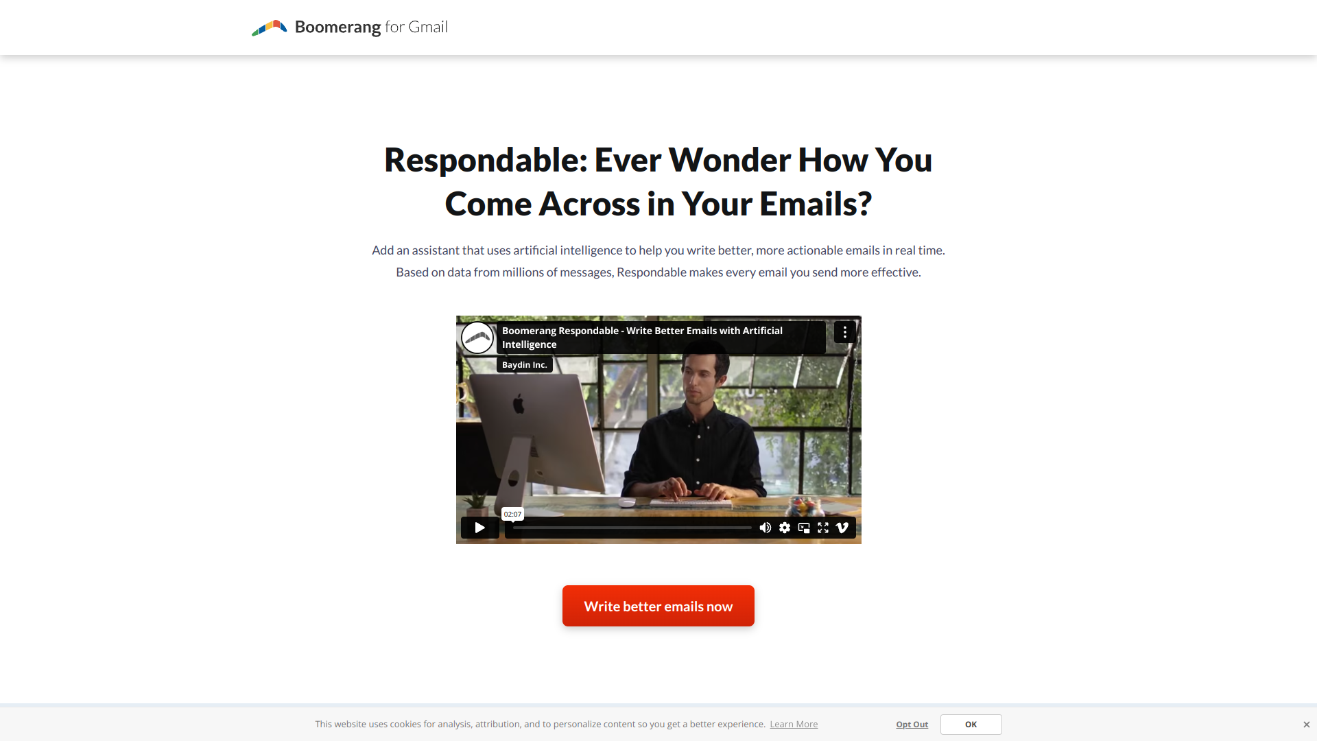 Respondable screenshot