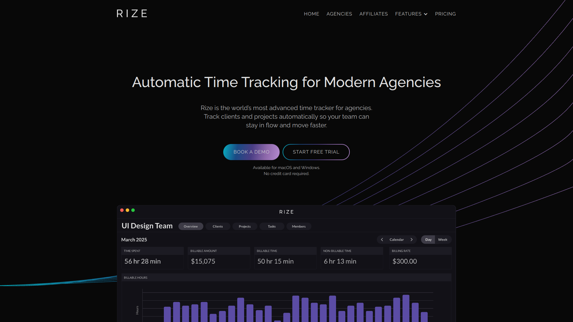 Rize - Auto Time Tracking for Agencies logo