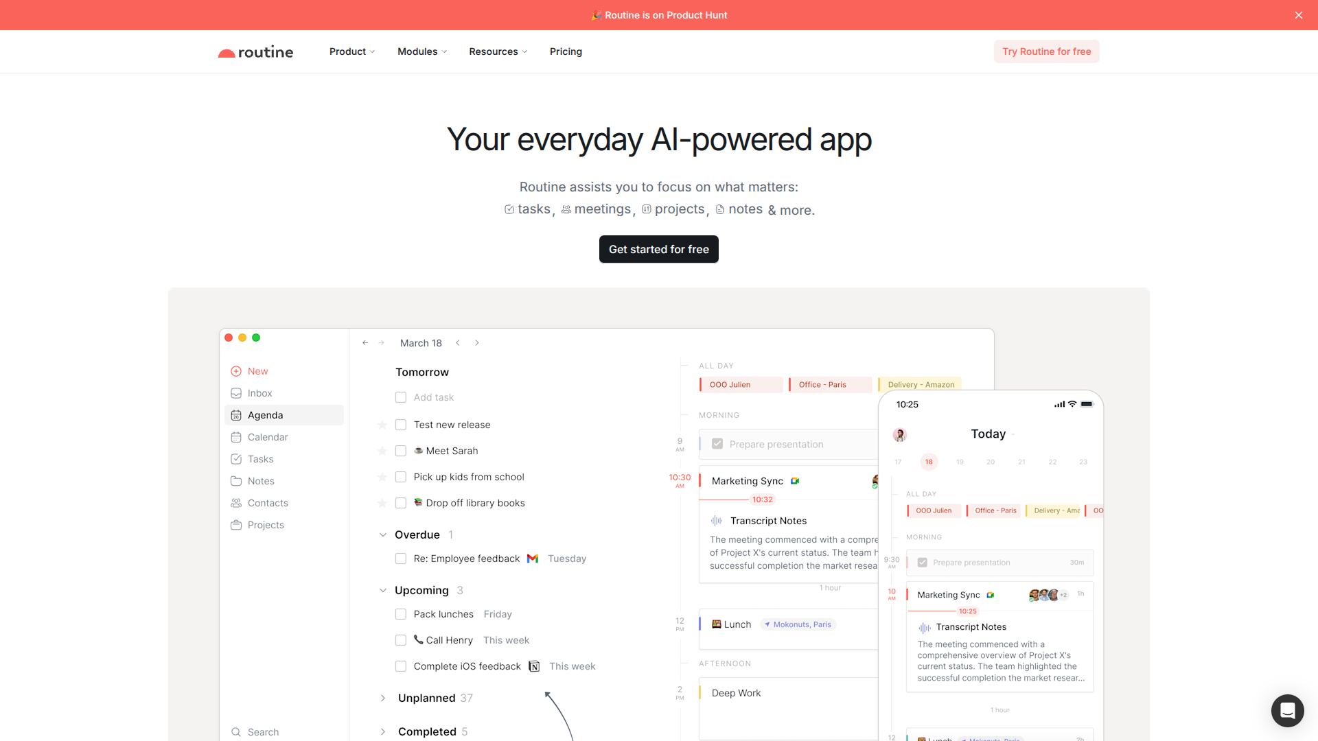 Routine Android logo