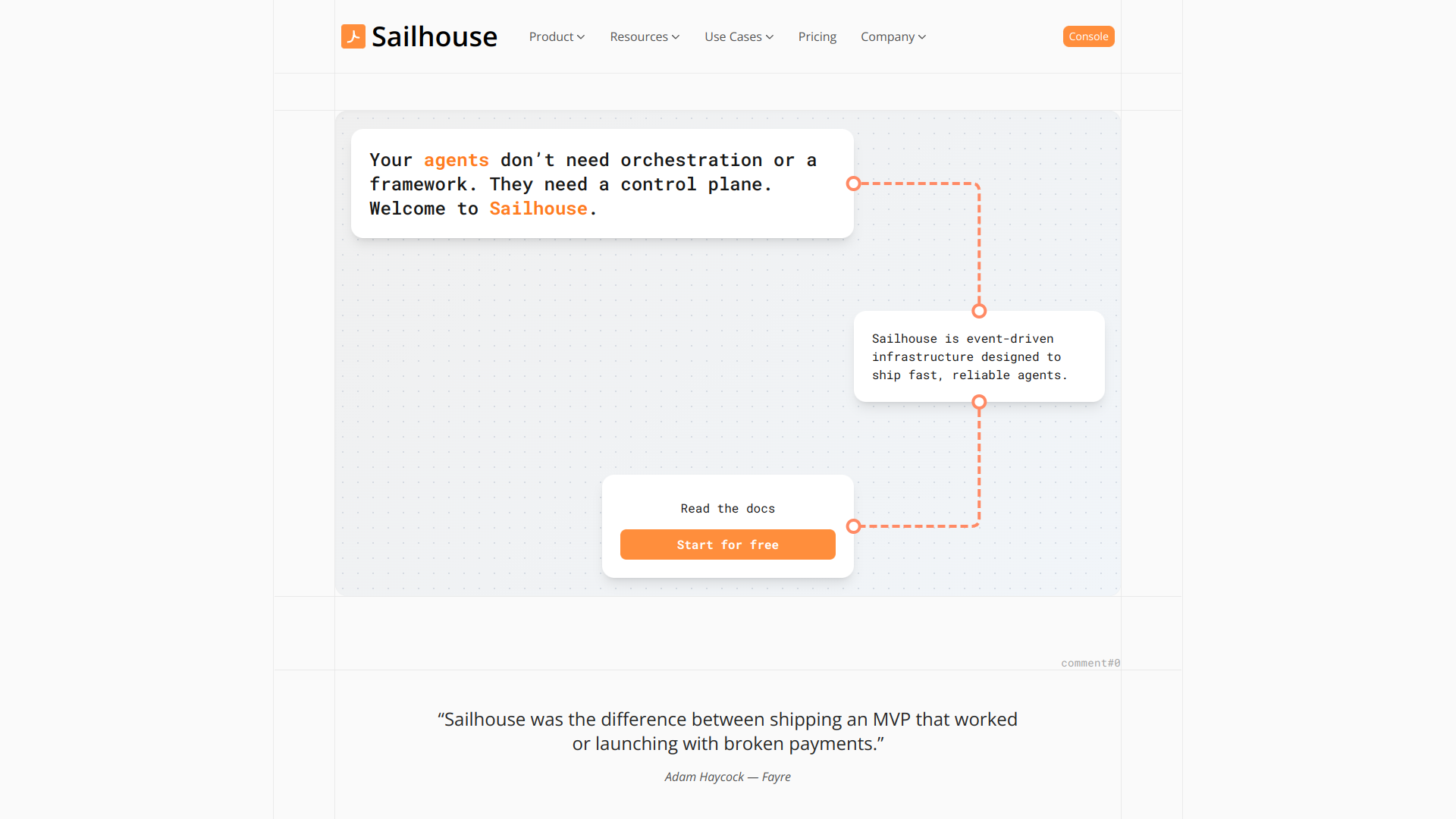 Sailhouse - Agent Control Plane
