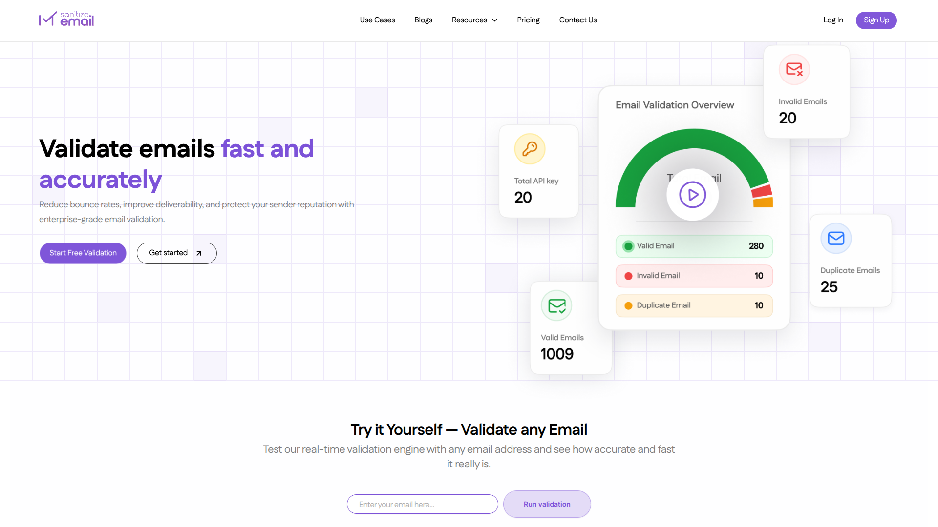 Sanitize Email screenshot