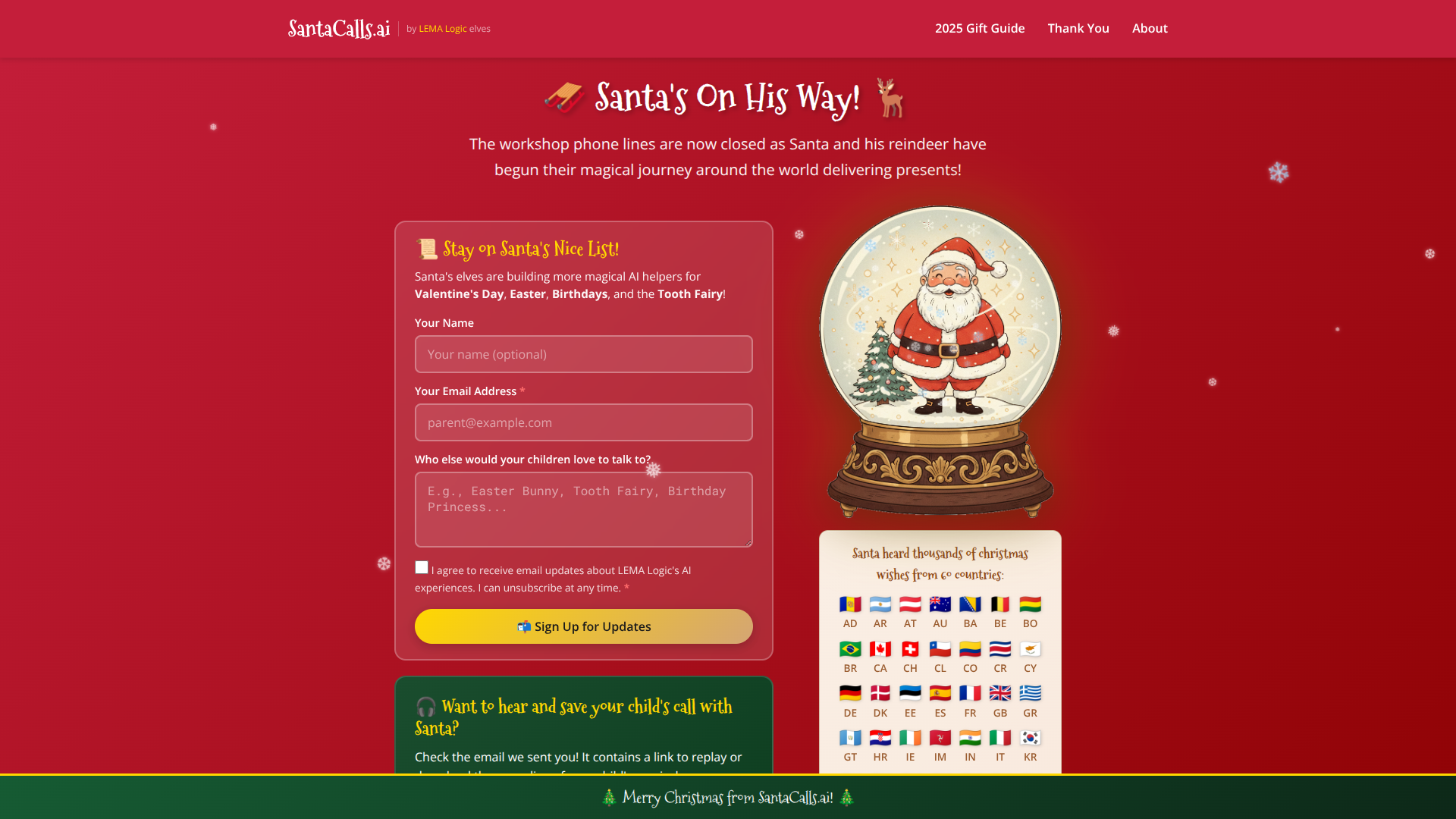 SantaCalls.ai screenshot