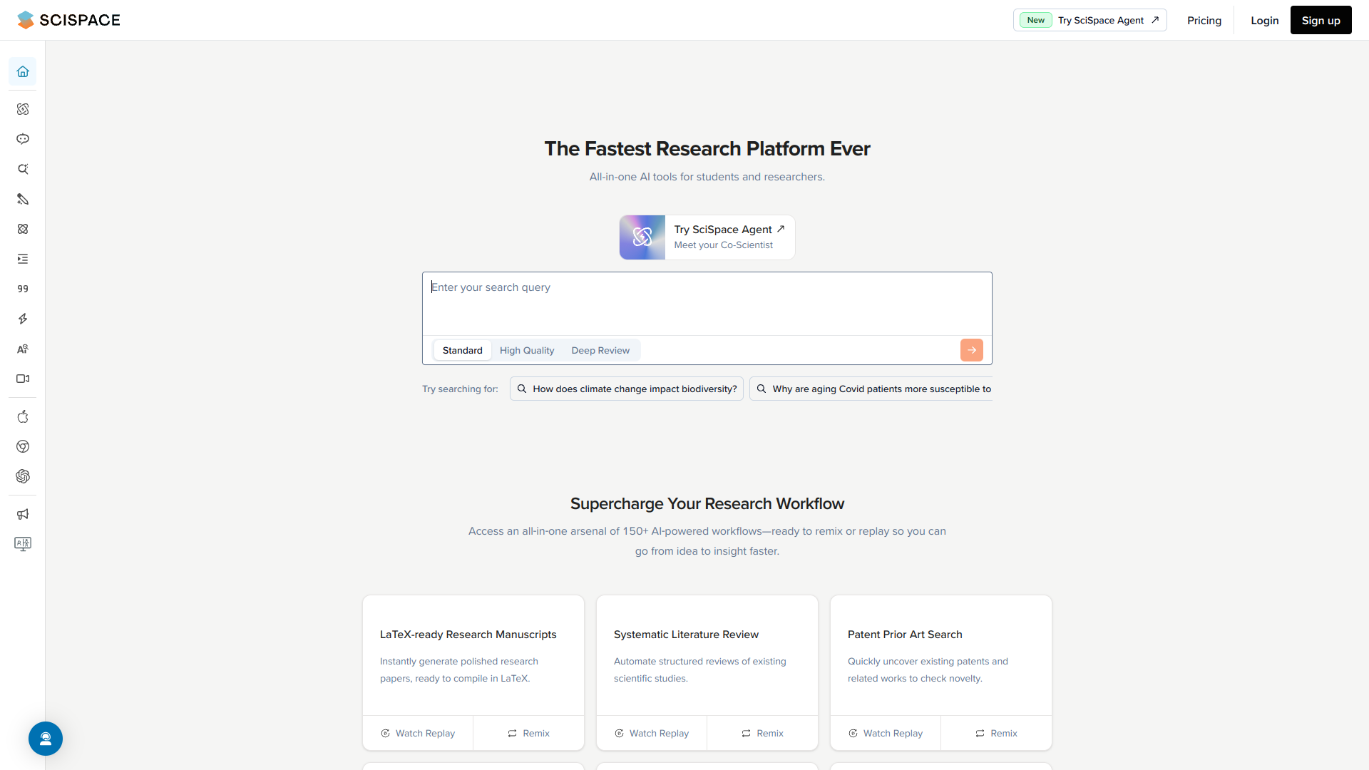 SciSpace by Typeset screenshot