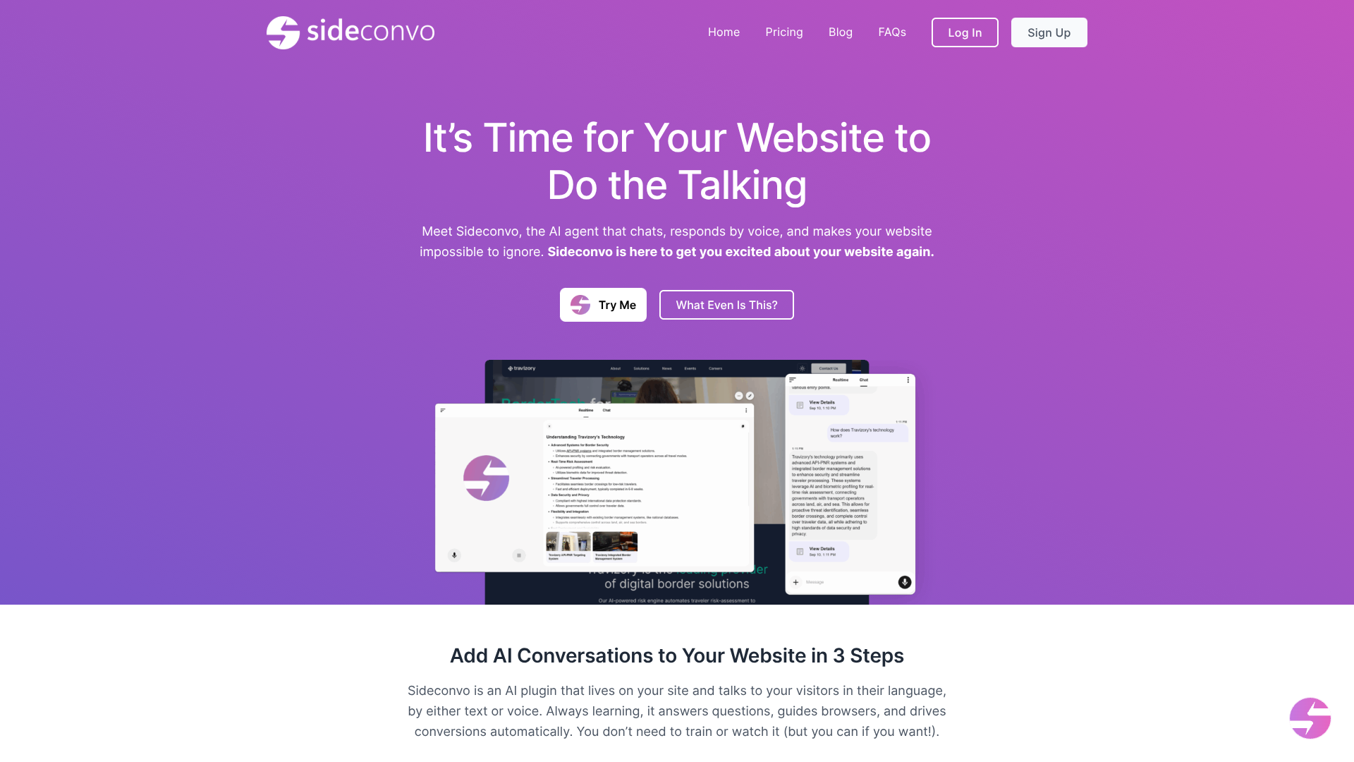 Sideconvo screenshot