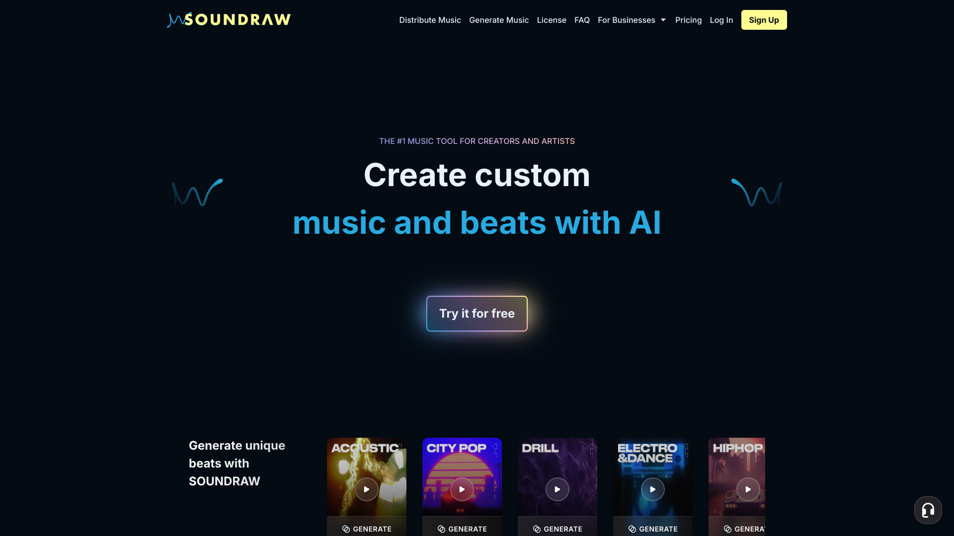 Soundraw screenshot