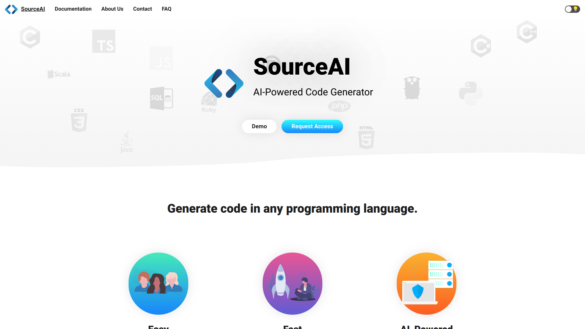 SourceAI screenshot