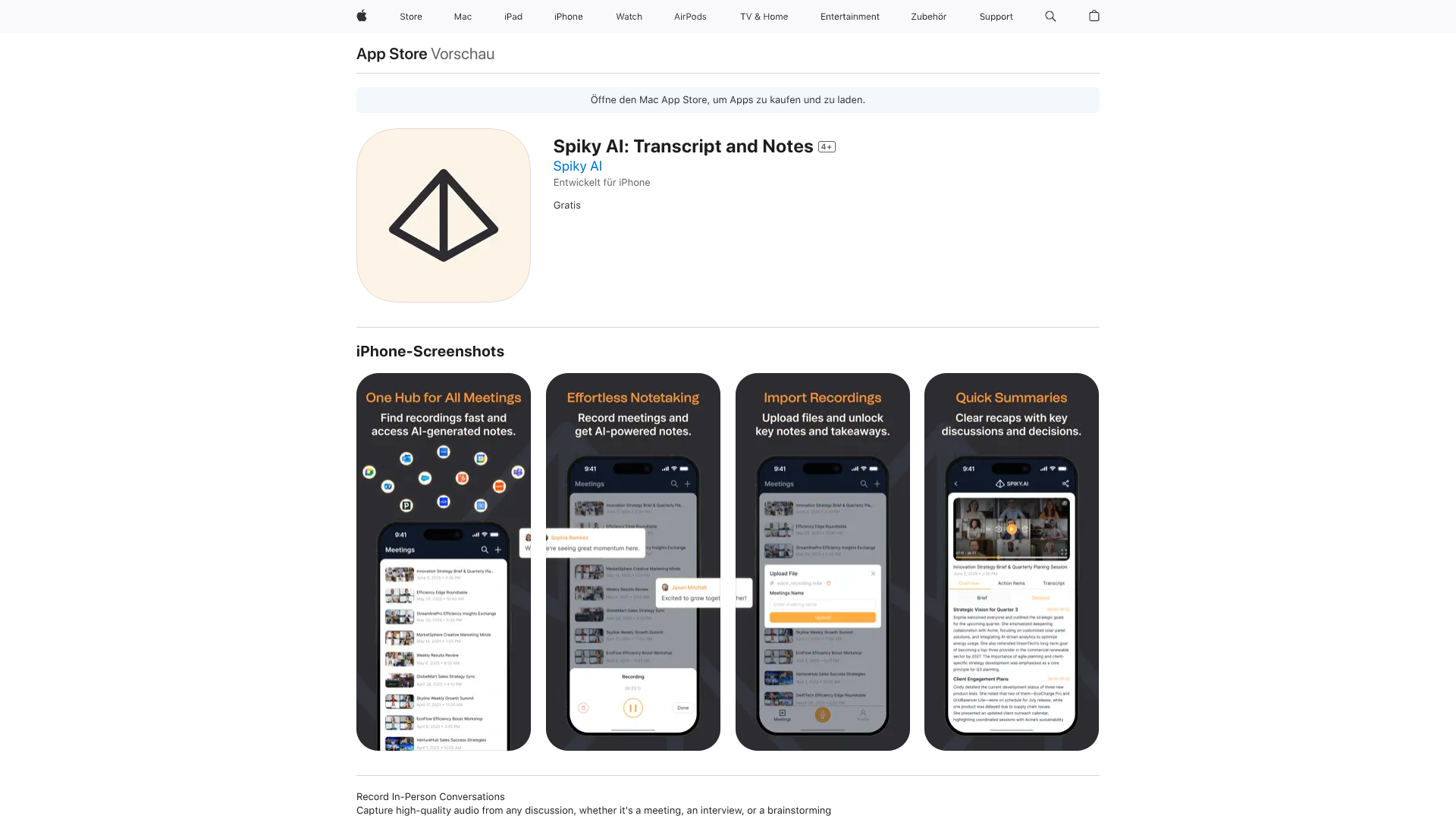 Spiky Mobile App screenshot