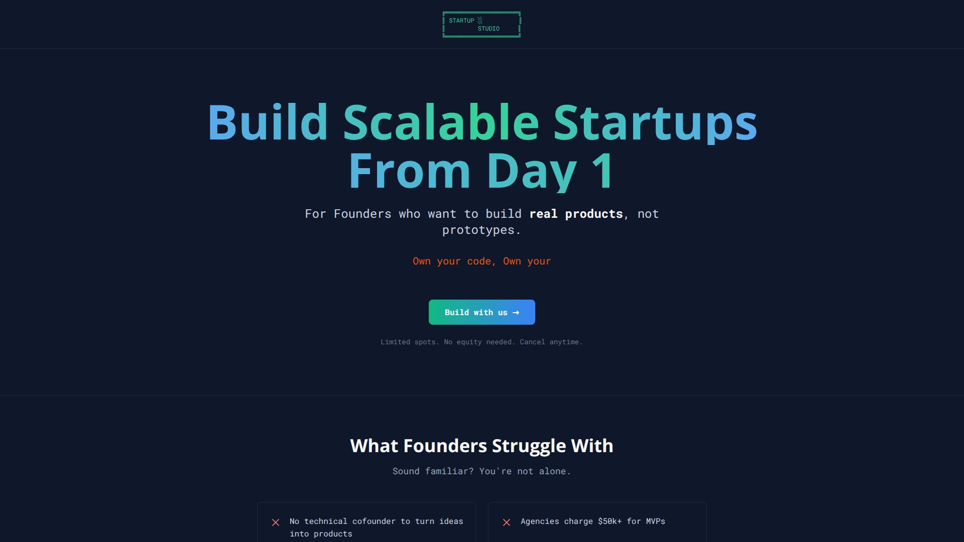 Startup Studio screenshot