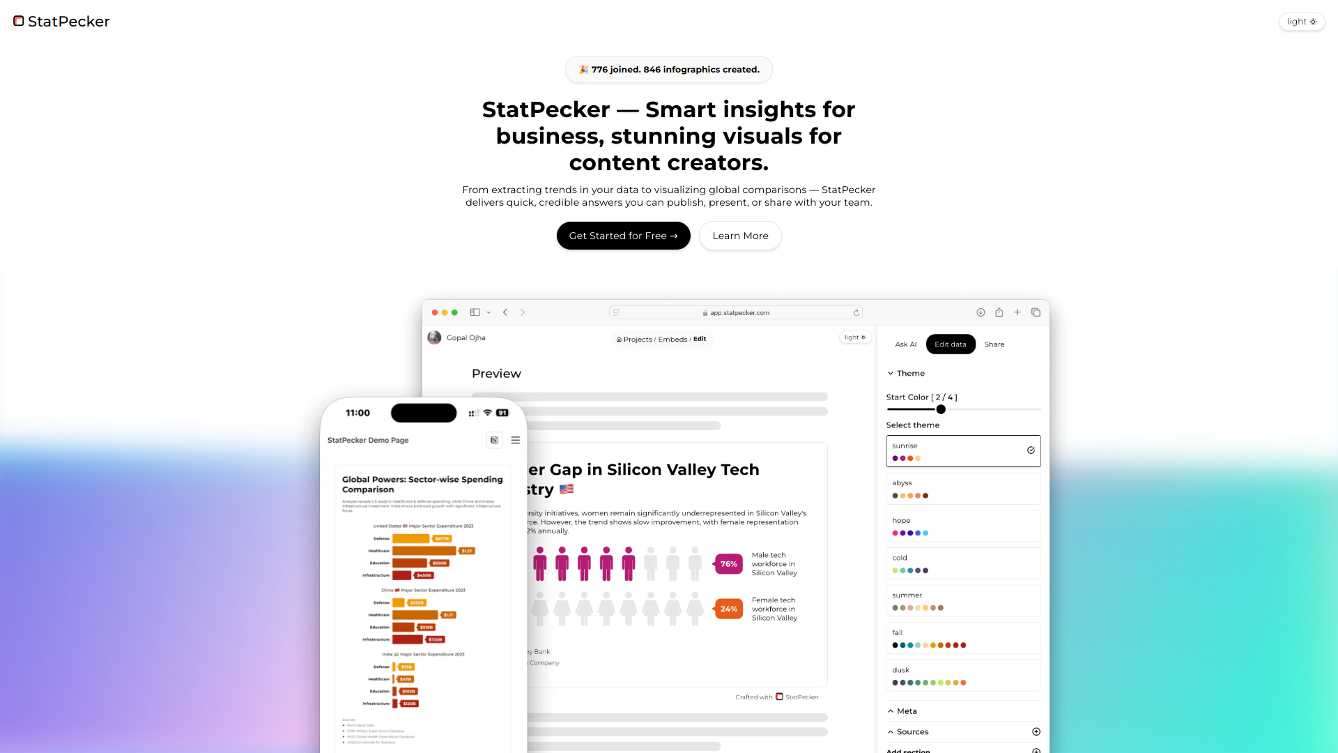 Statpecker screenshot