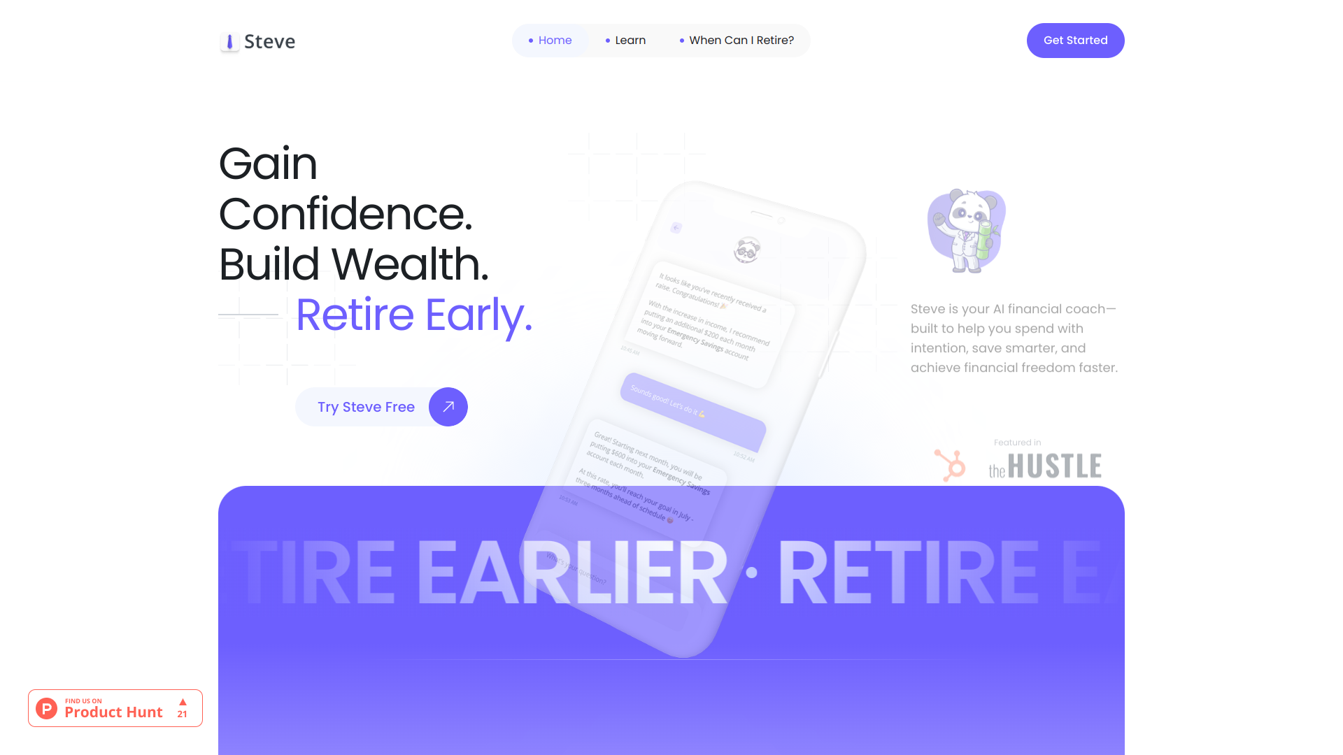 Steve: AI Financial Coach screenshot