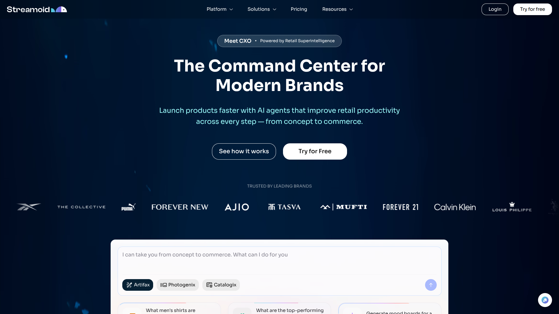 Streamoid screenshot