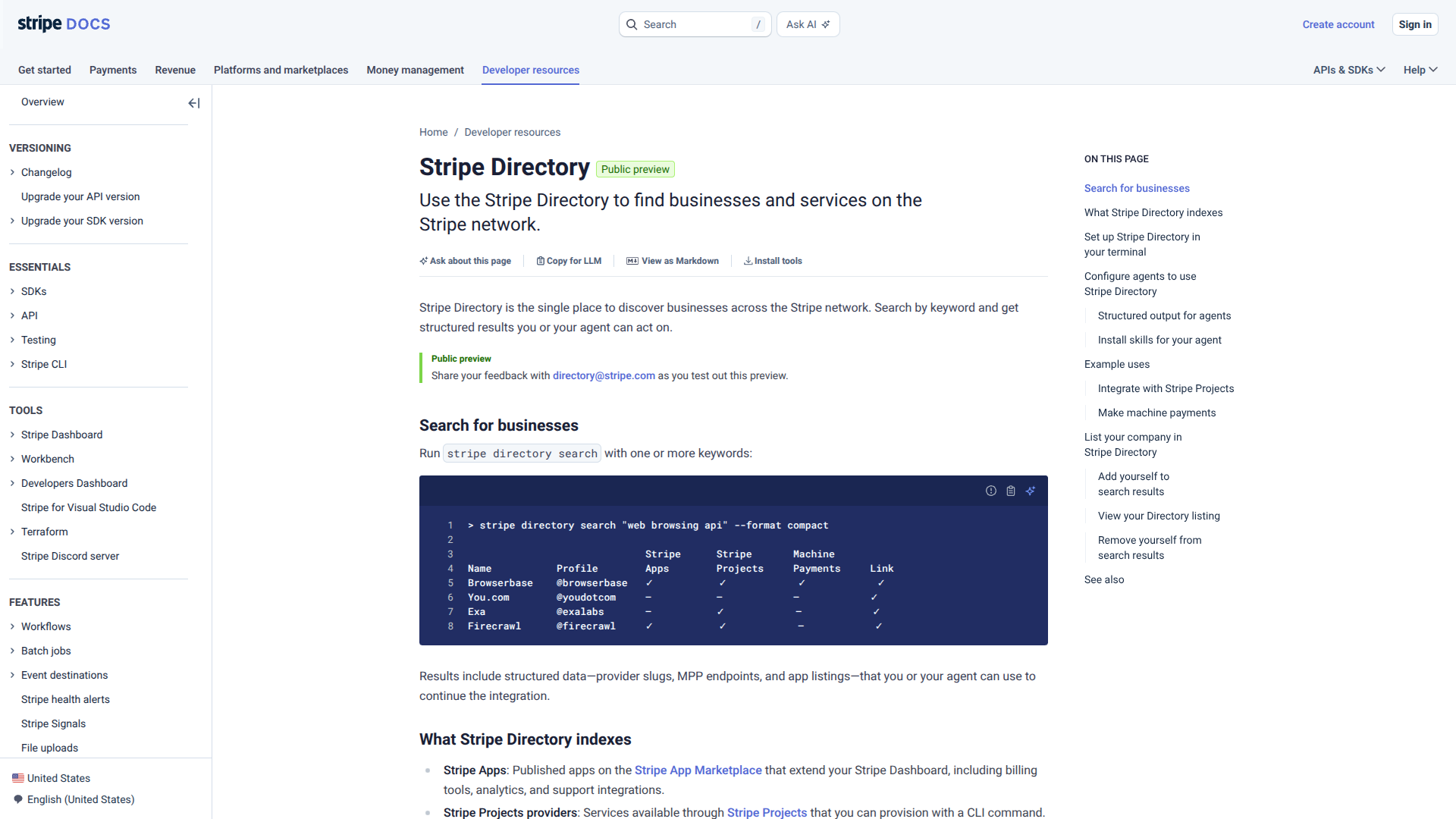 Stripe.Directory