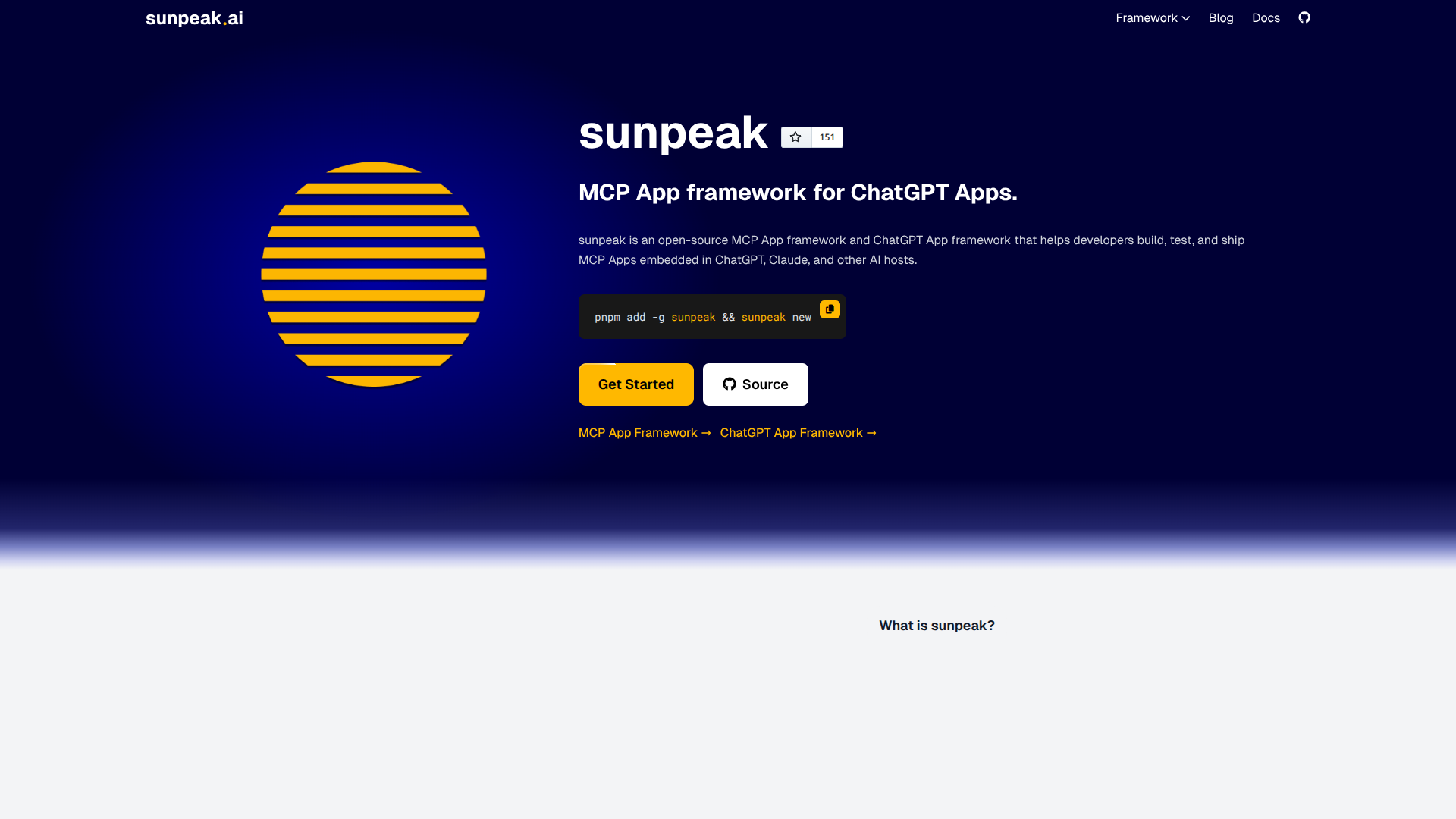 sunpeak screenshot