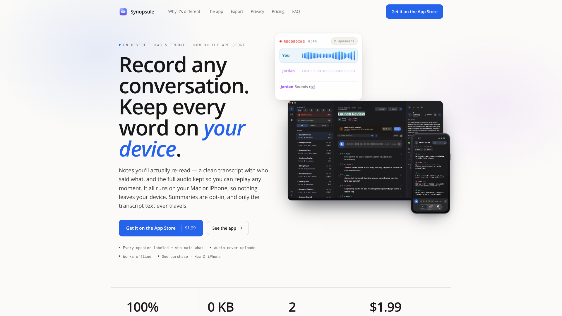 Synopsule screenshot