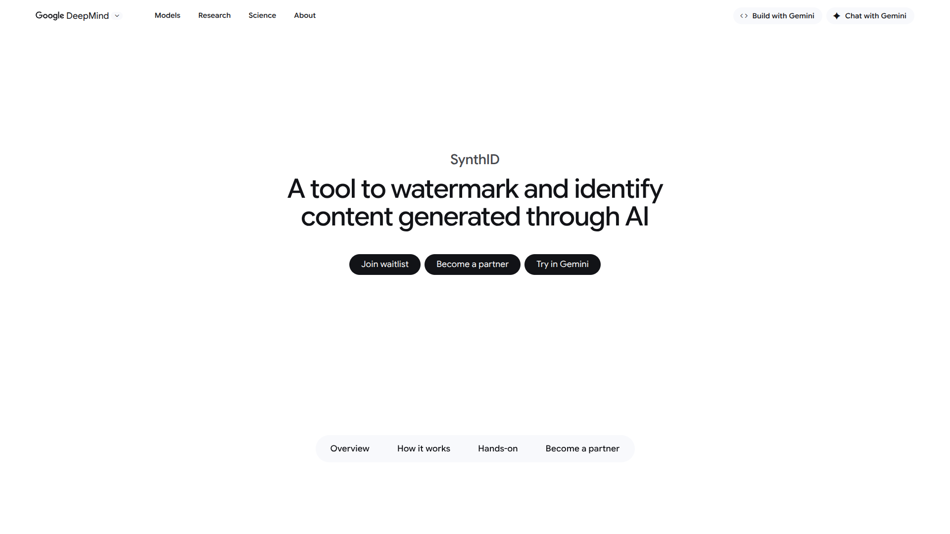 SynthID by Google DeepMind