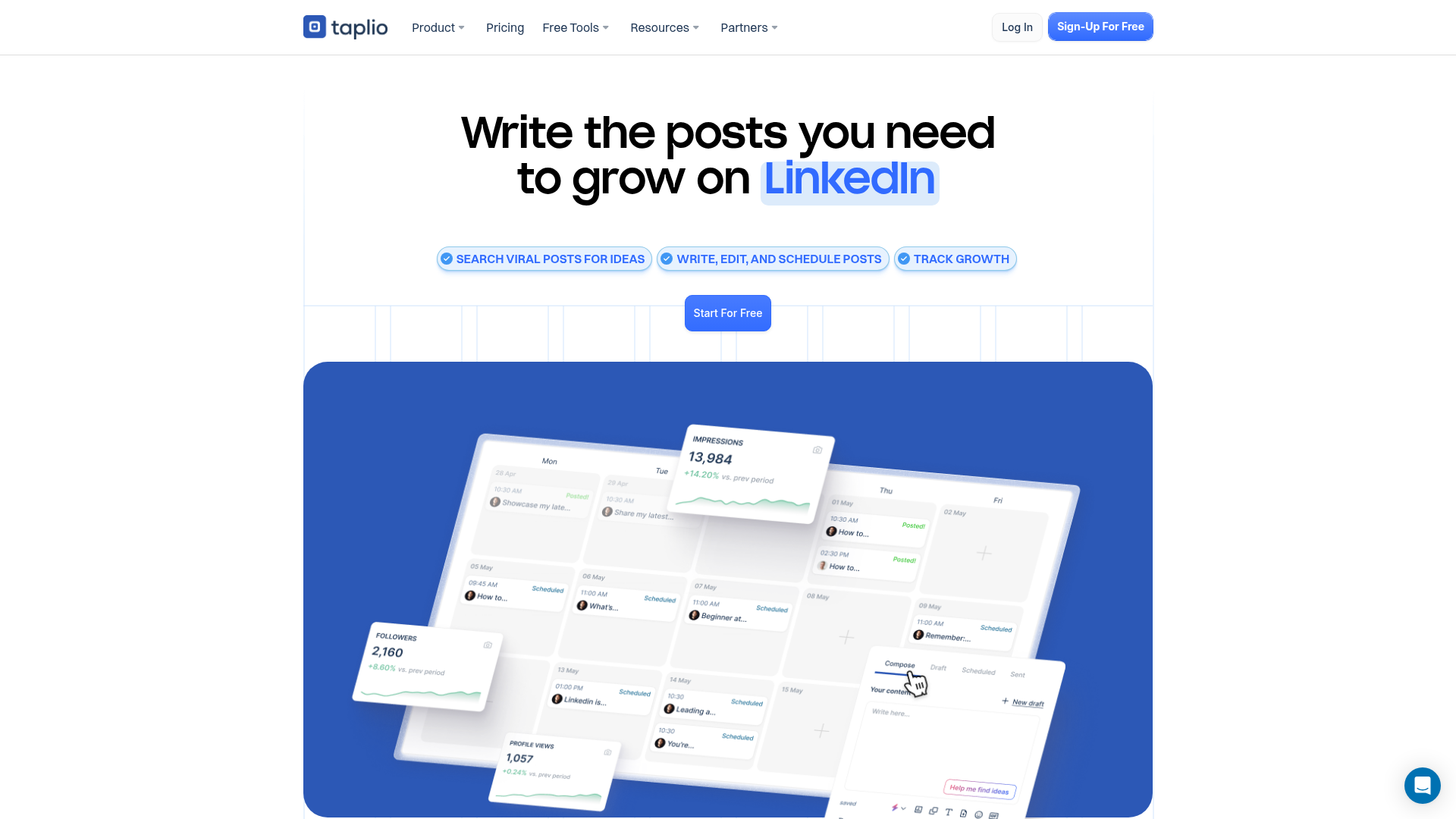 Taplio screenshot