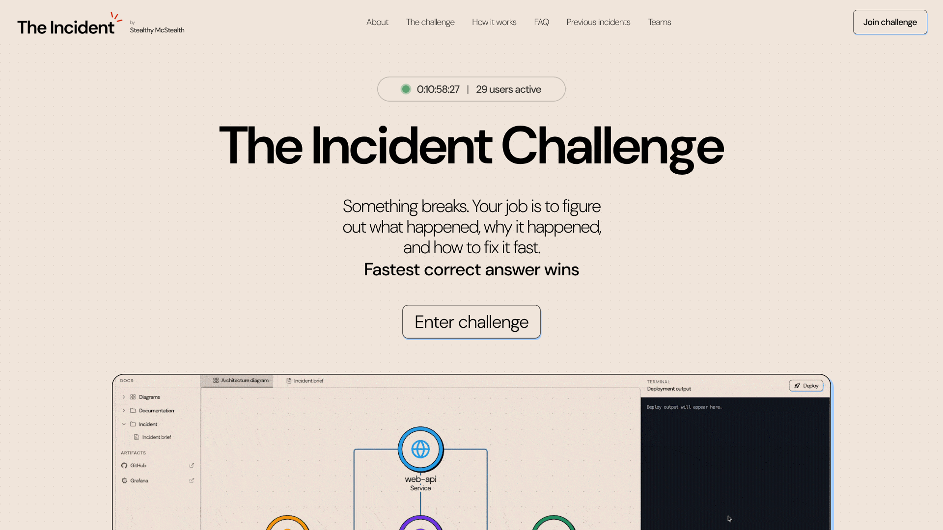 The Incident Challenge logo