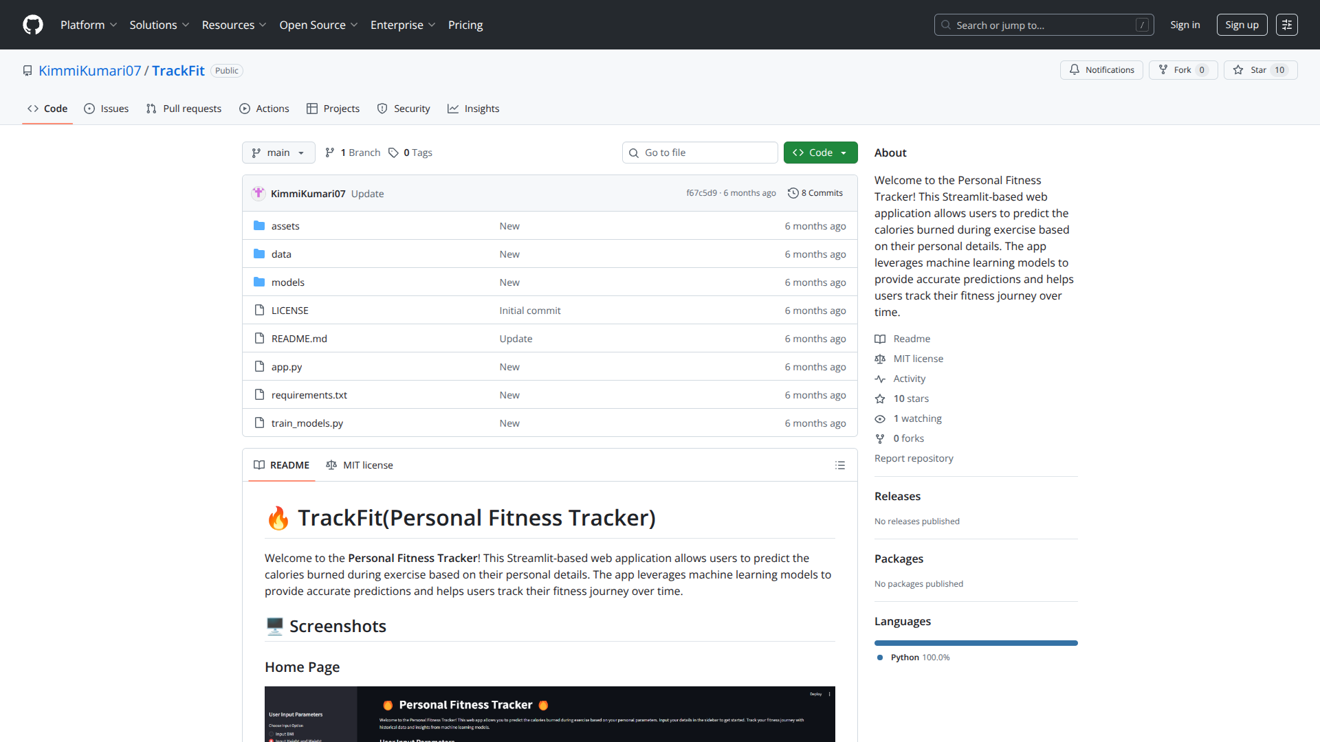 TrackFit logo
