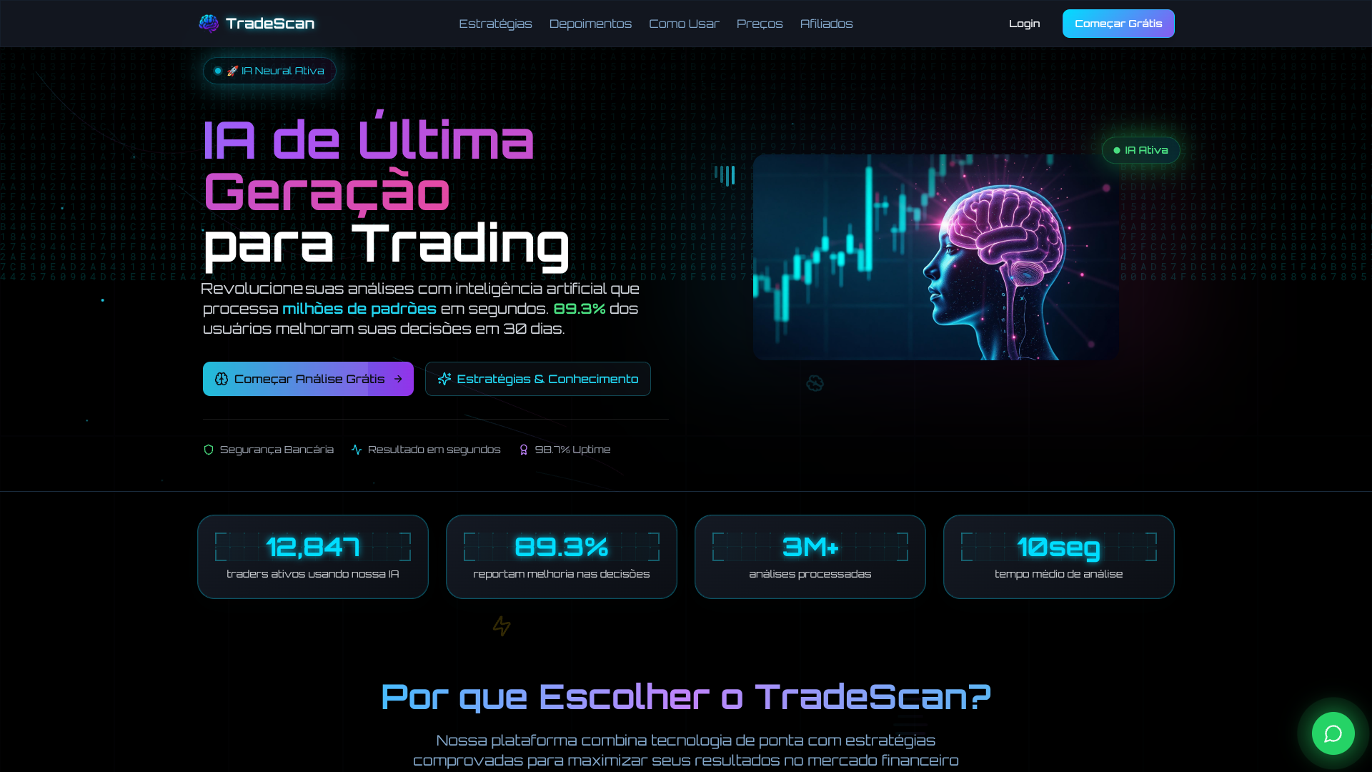 TradeScan screenshot