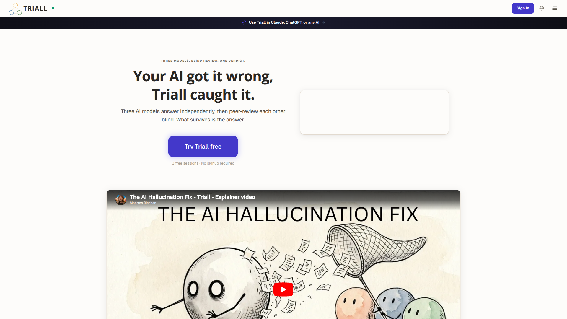 Triall screenshot