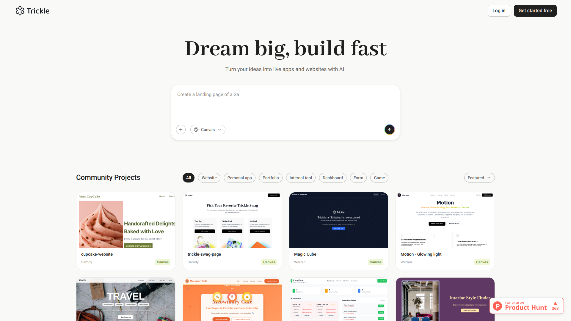 Trickle - Magic Canvas logo